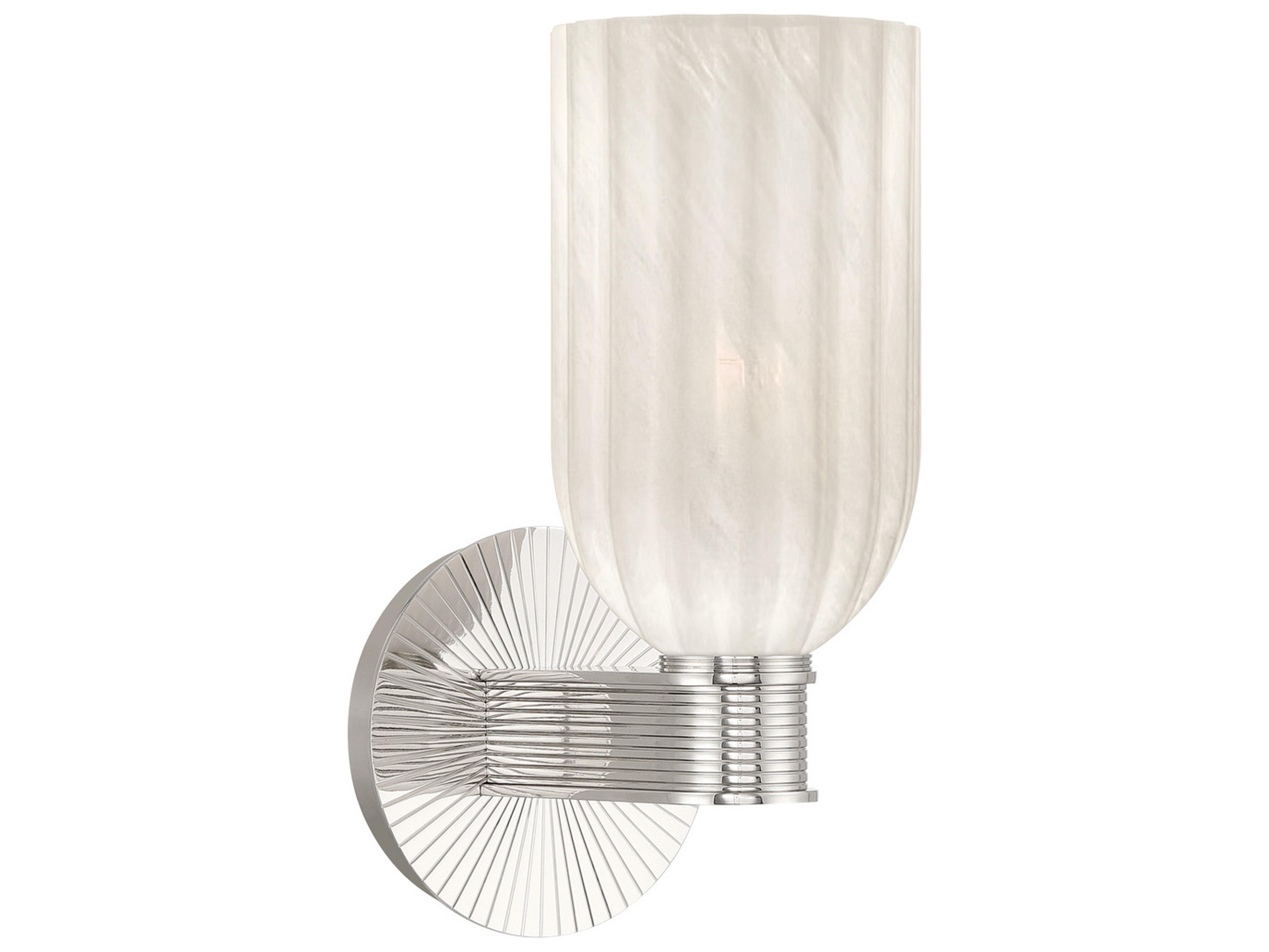 Lotus 1-Light Silver Wall Sconce