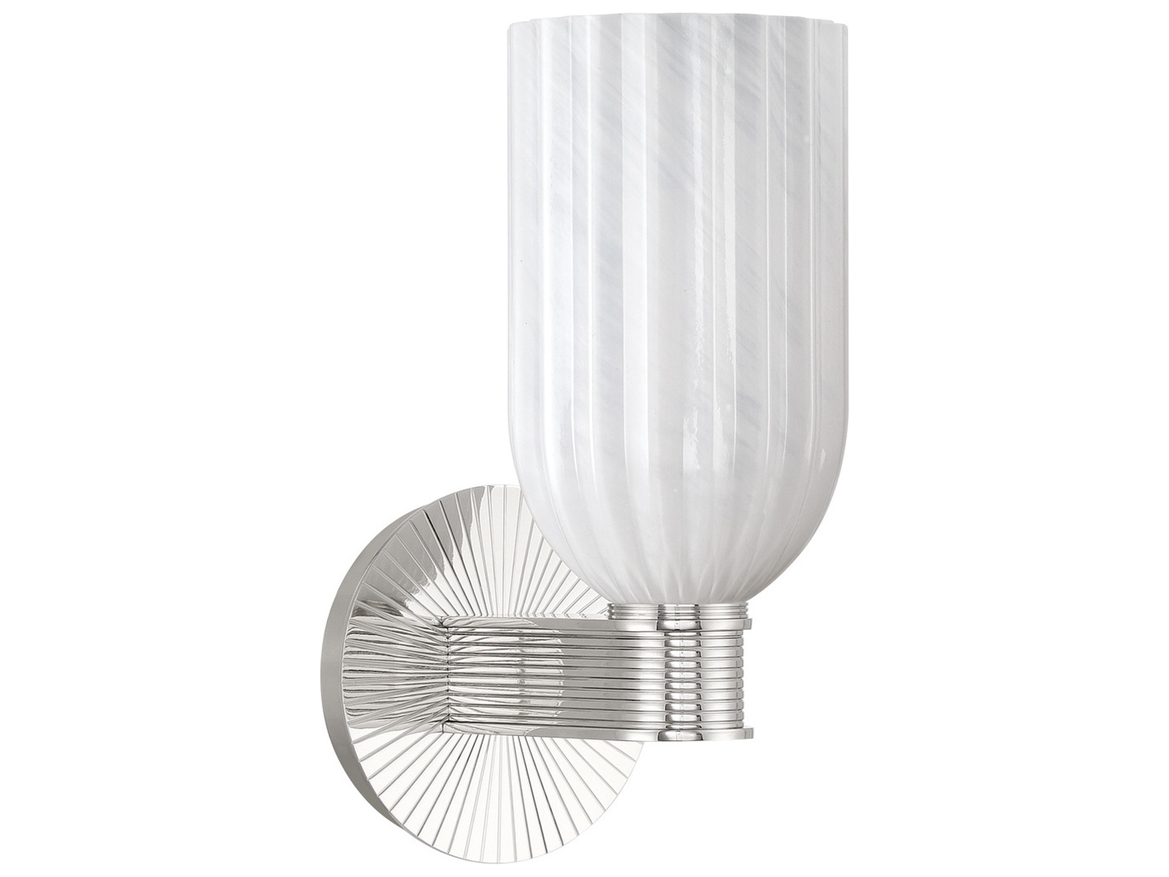 Crystorama Lotus 1-Light Silver Wall Sconce
