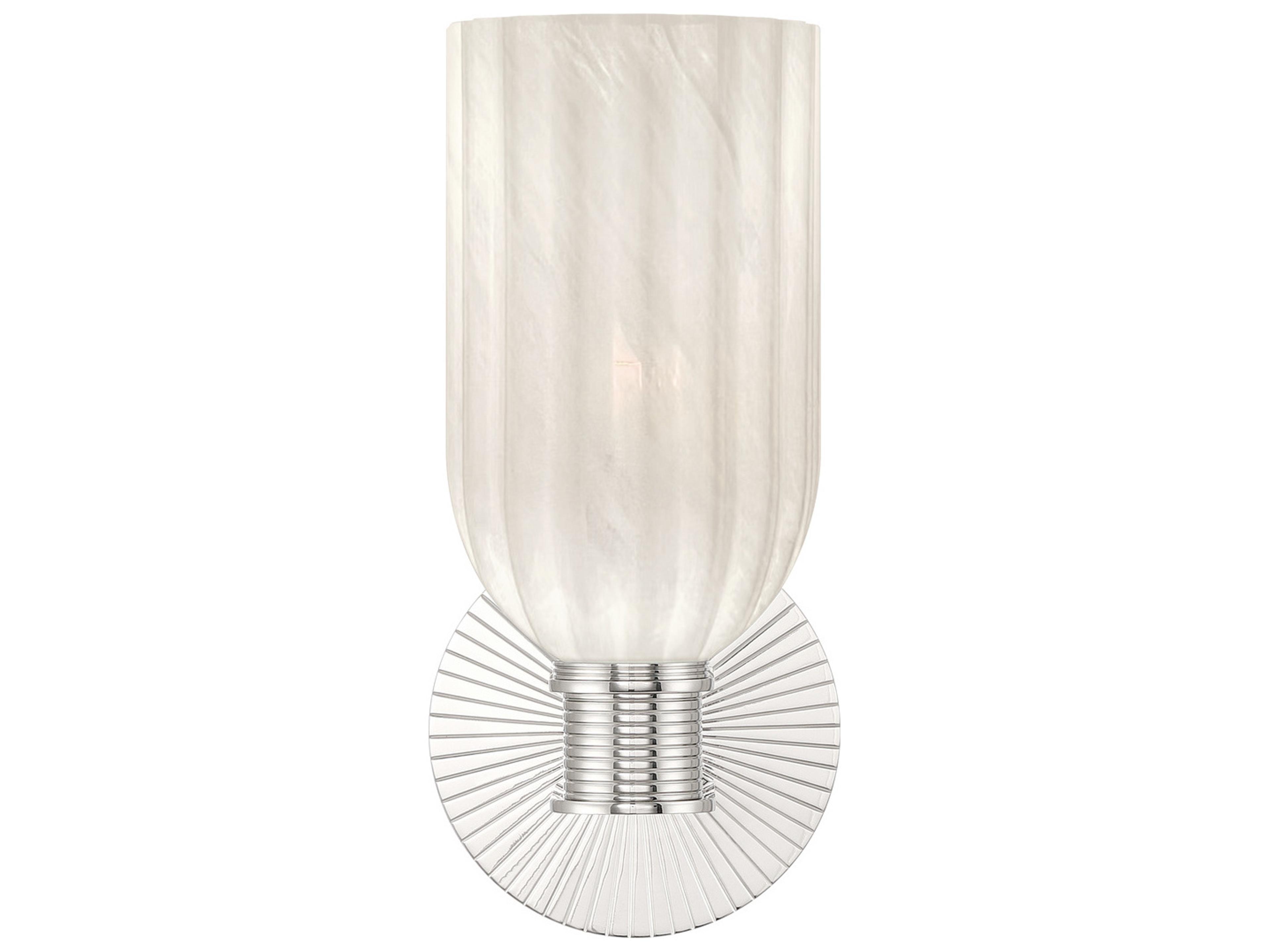 Crystorama Lotus 1-Light Silver Wall Sconce
