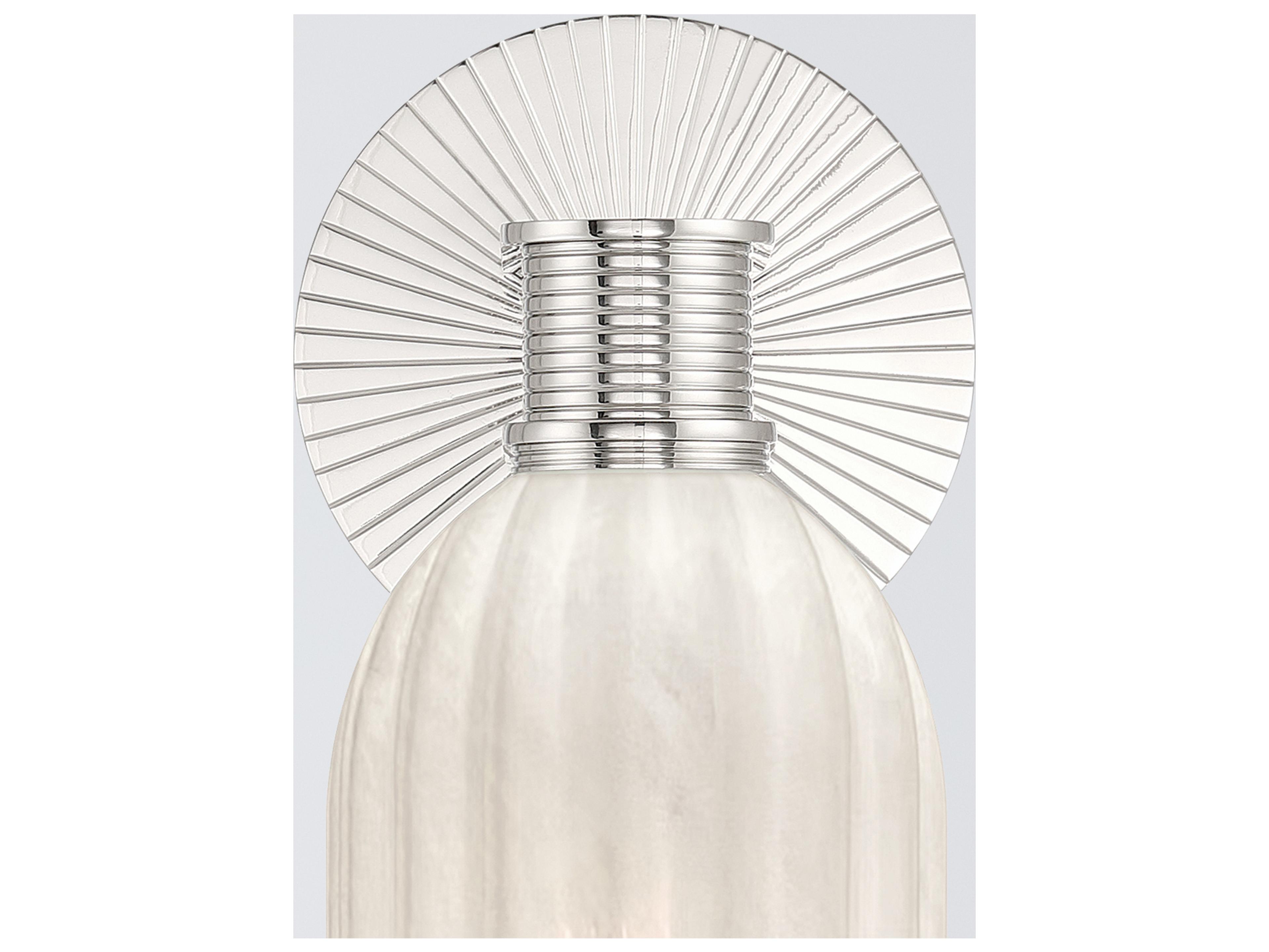 Crystorama Lotus 1-Light Silver Wall Sconce