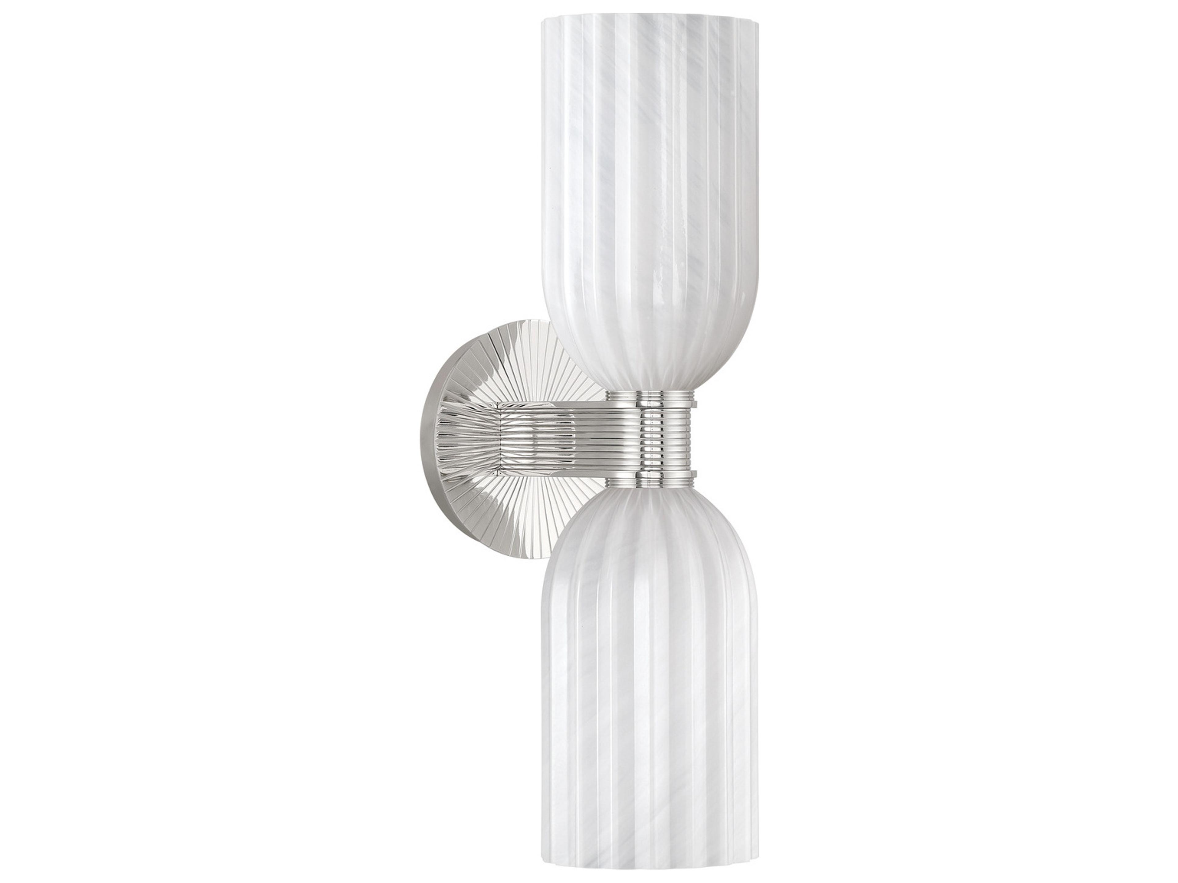 Crystorama Lotus 2-Light Silver Wall Sconce
