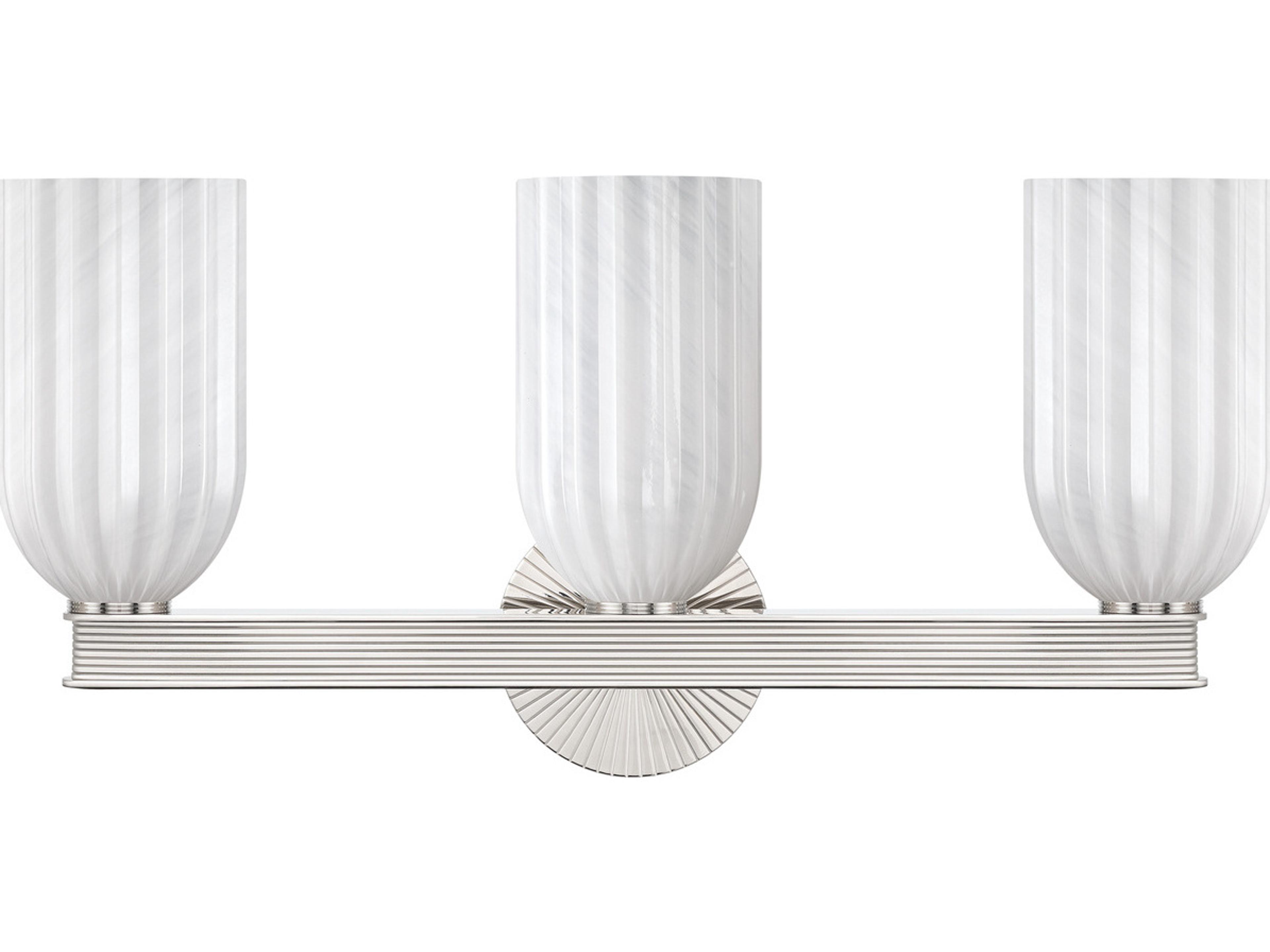 Crystorama Lotus 3-Light Silver Vanity Light