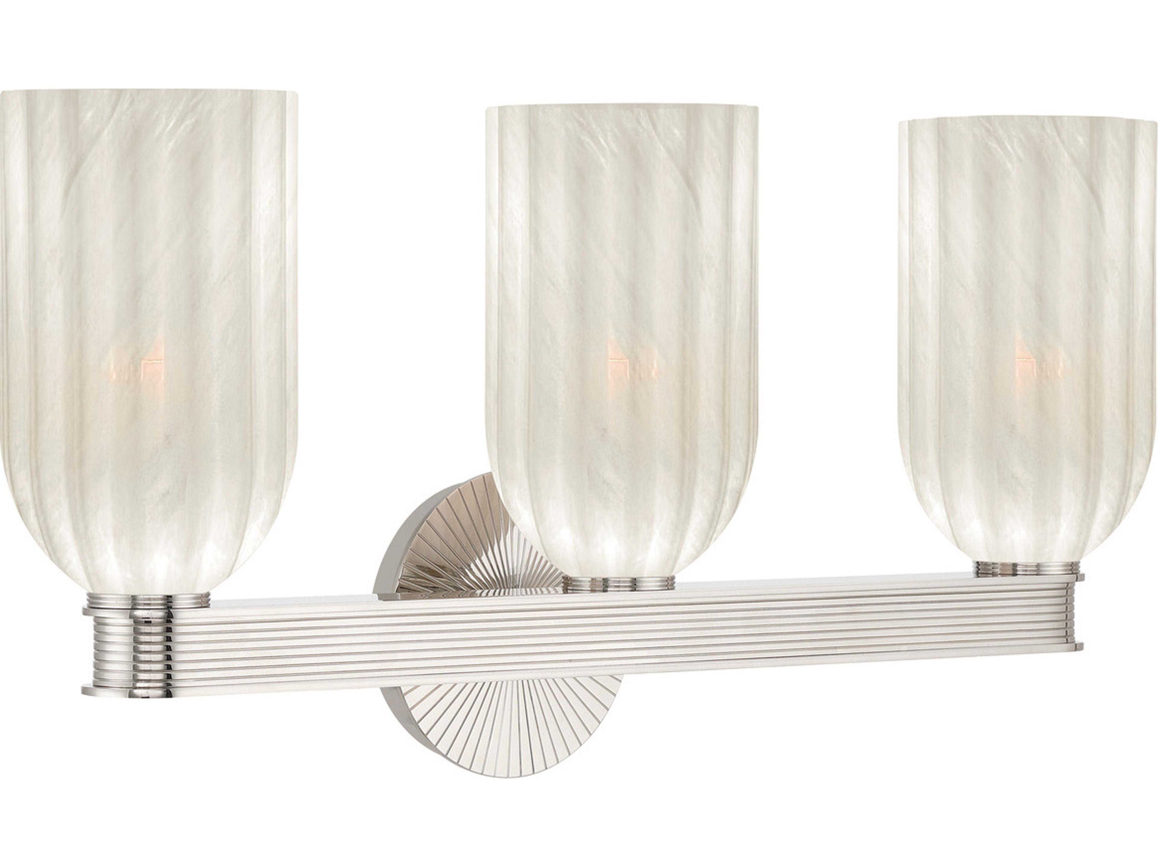 Crystorama Lotus 3-Light Silver Vanity Light