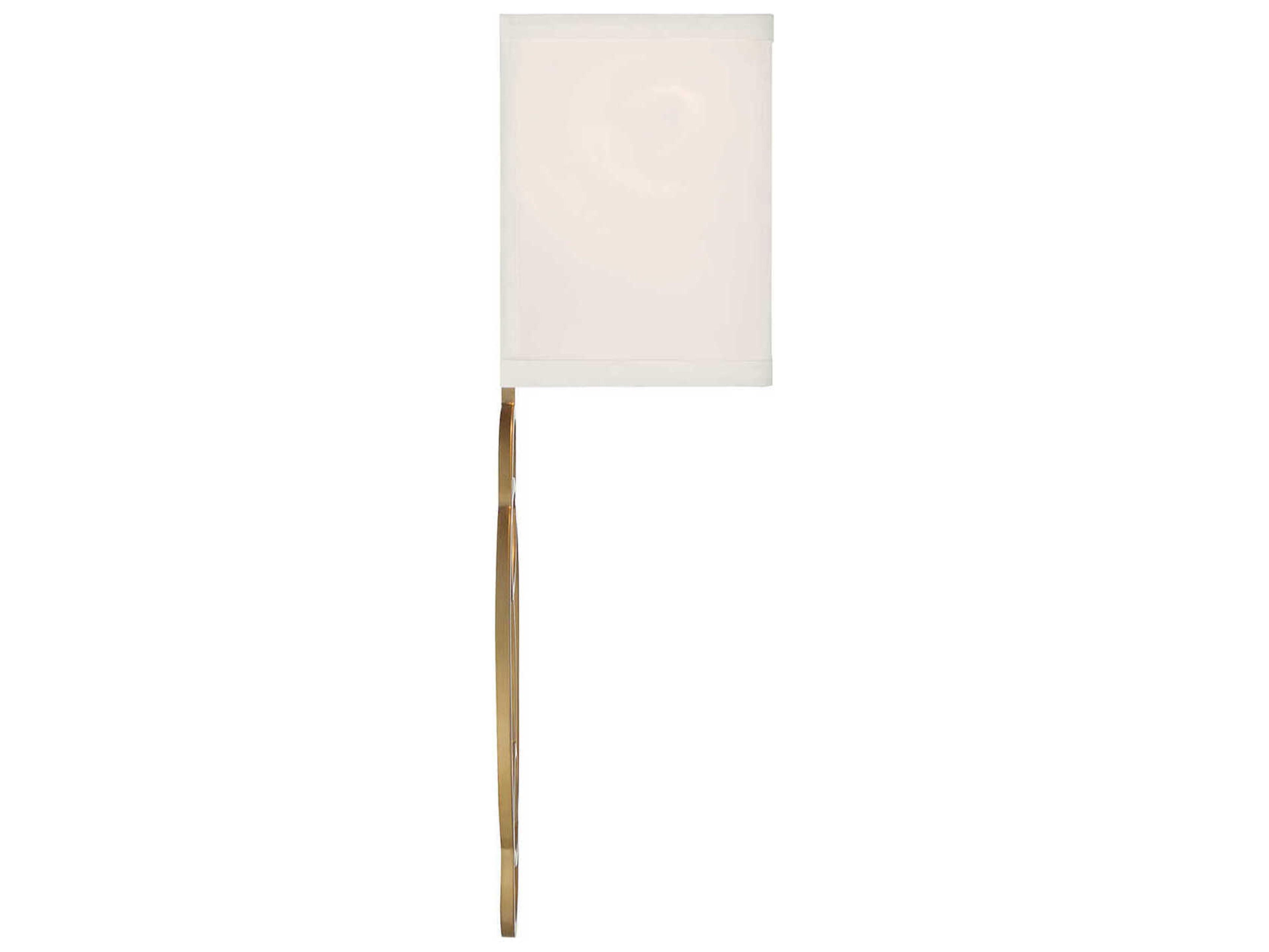 Crystorama Laurel 2-Light Vibrant Gold White Wall Sconce