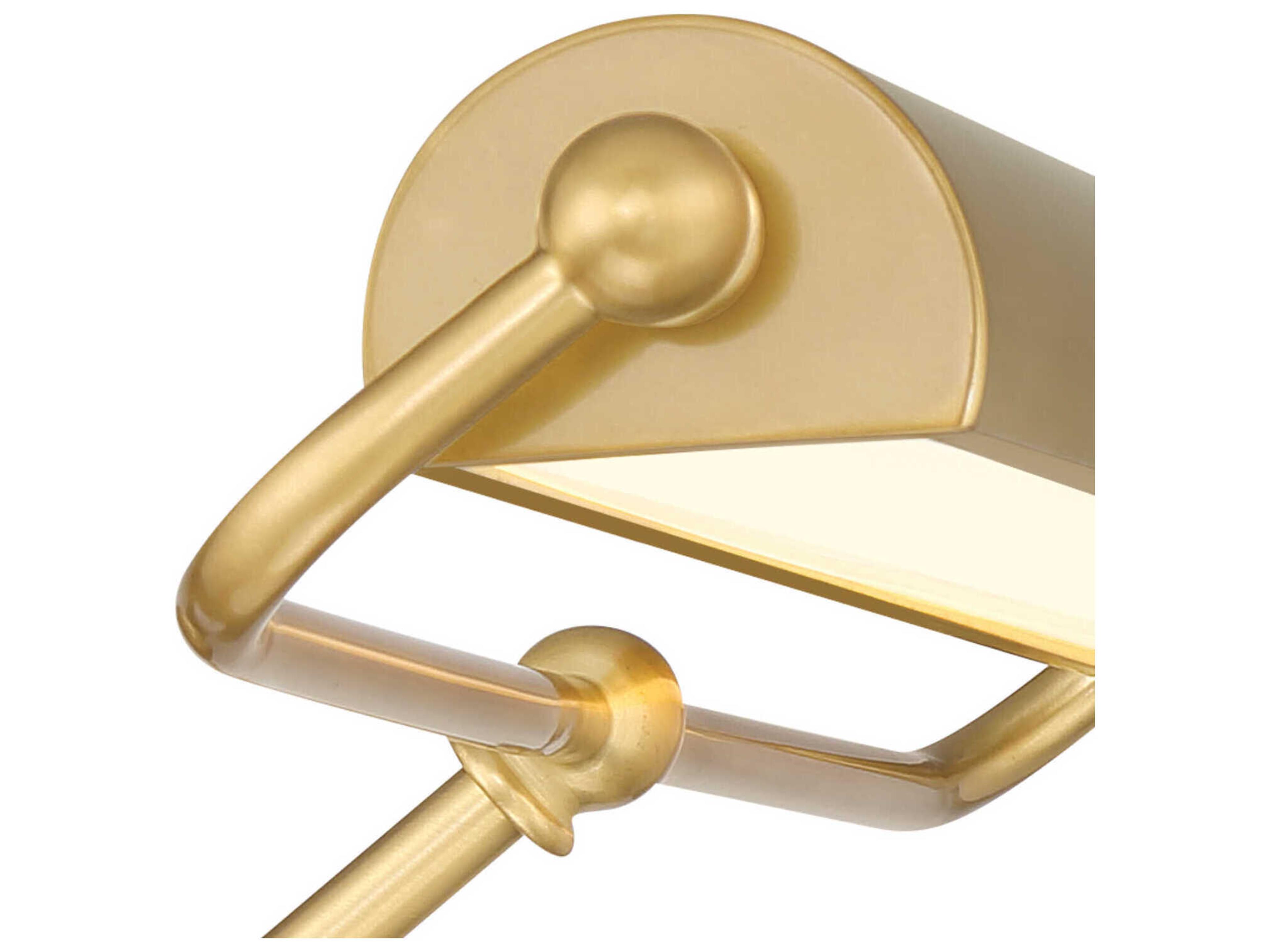 Crystorama Miller Tall 1-Light Aged Brass Picture Light