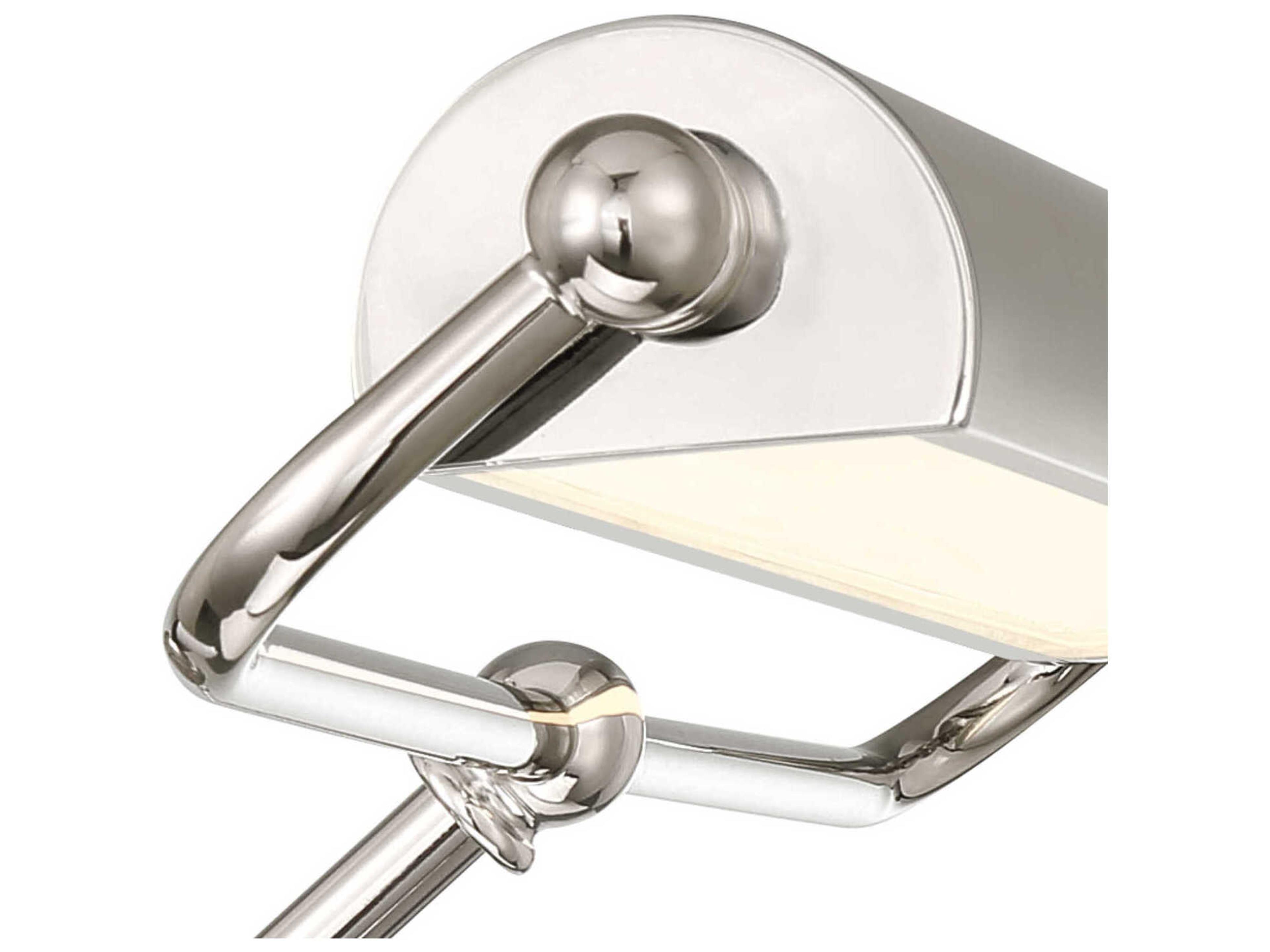 Crystorama Miller Tall 1-Light Polished Nickel Picture Light