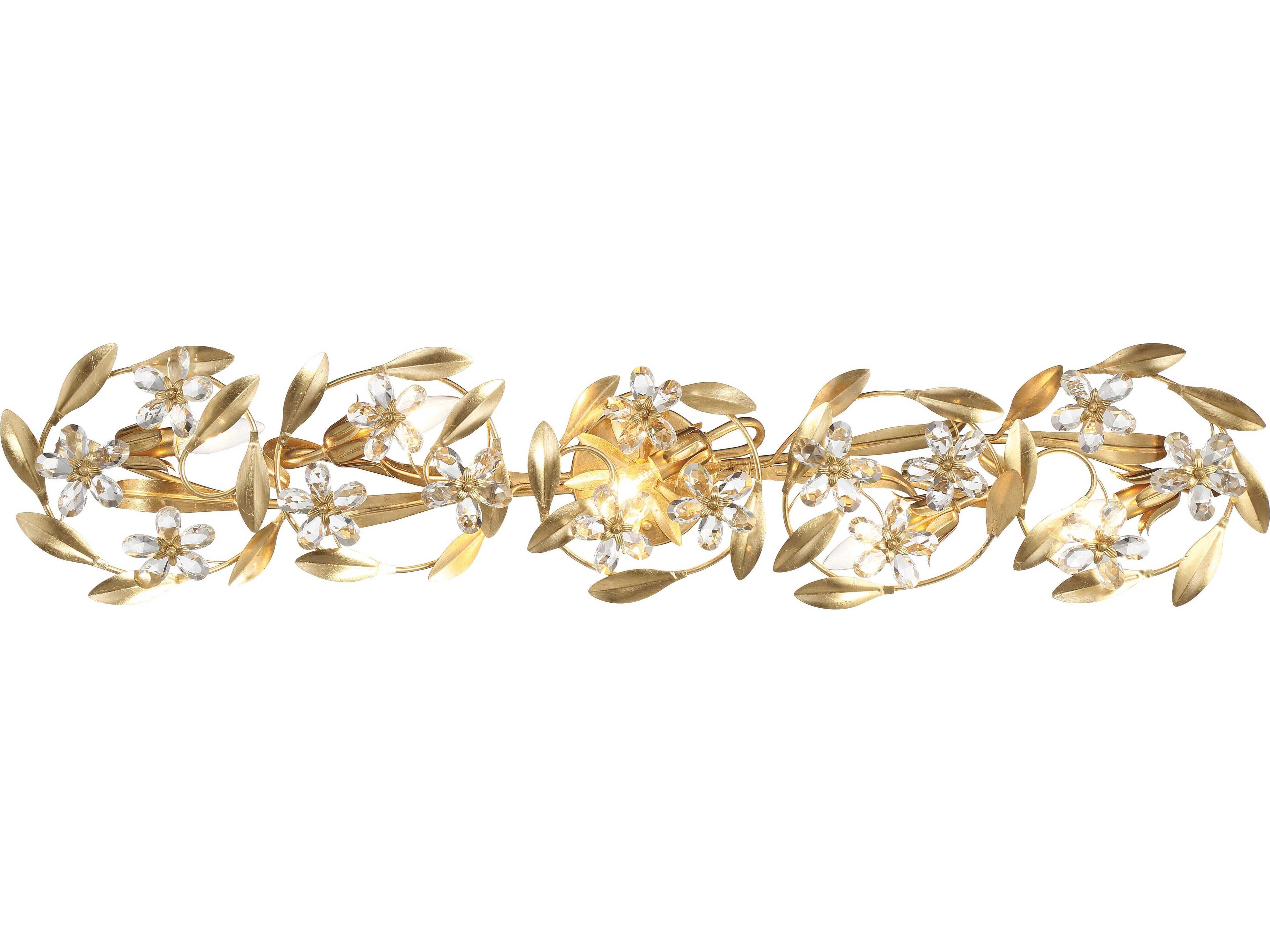 Marselle 5-Light Antique Gold Vanity Light