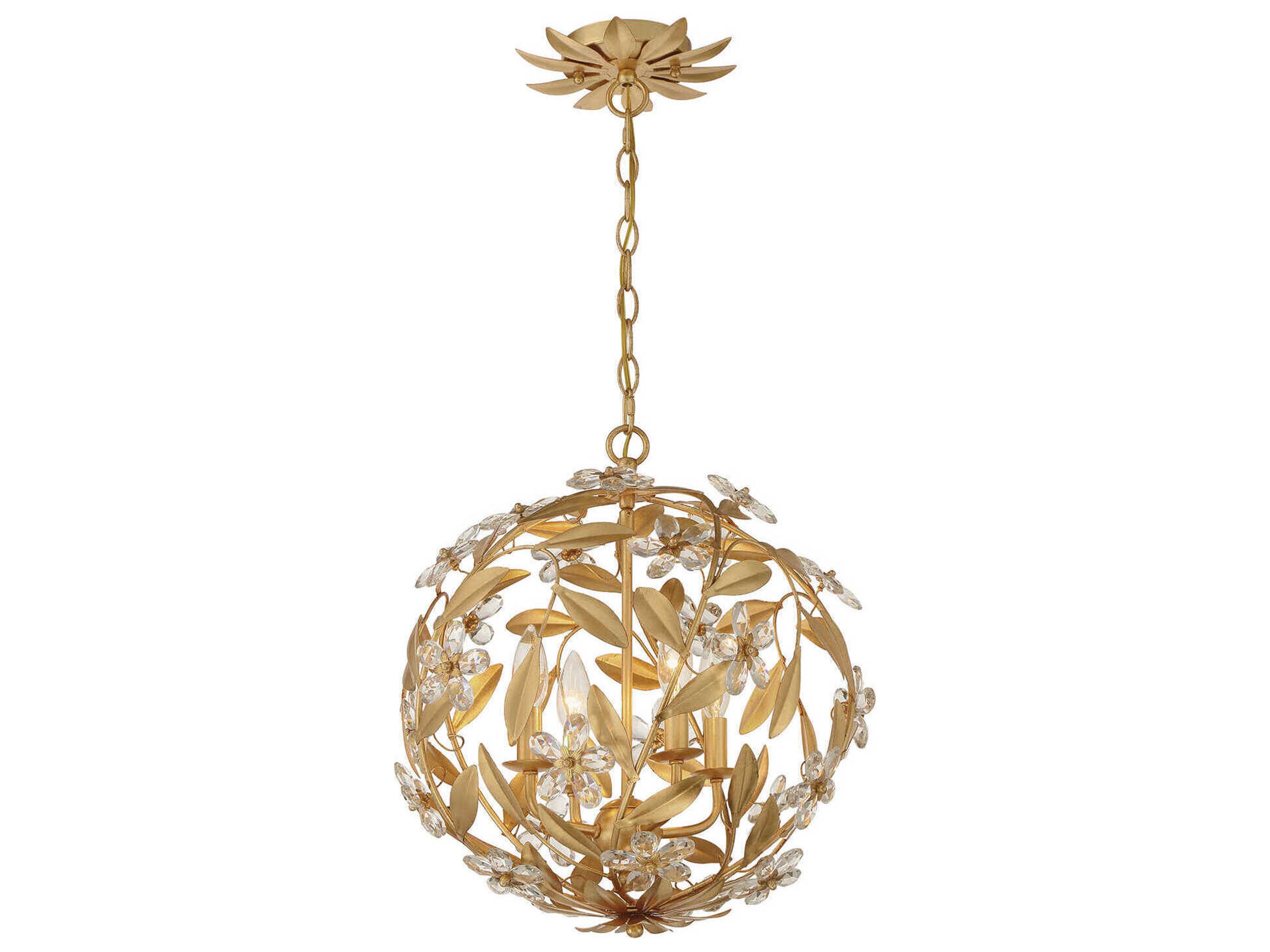 Marselle 4-Light Antique Gold Pendant