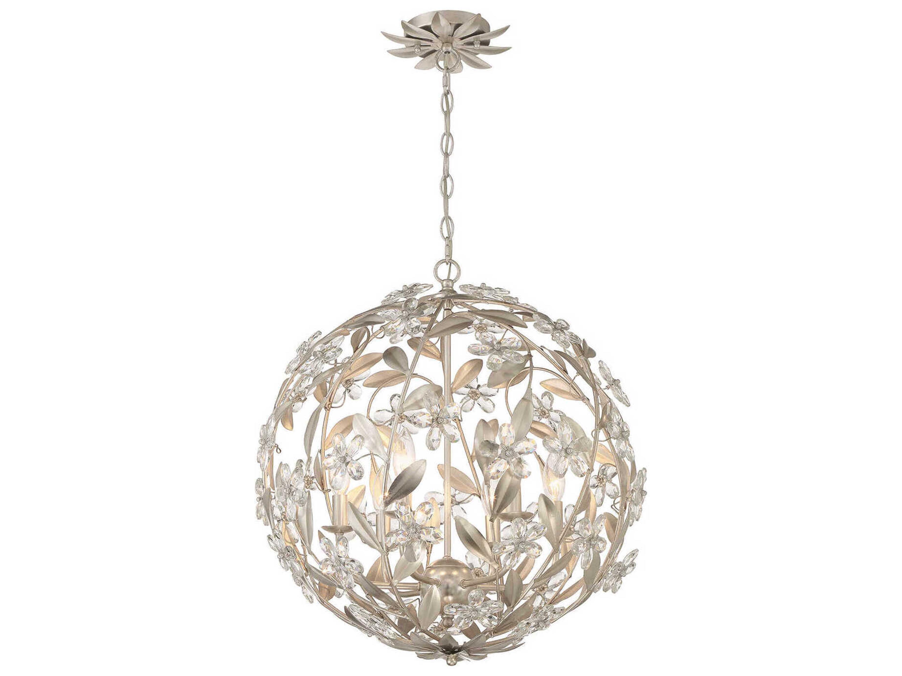 Marselle 6-Light Antique Silver Pendant