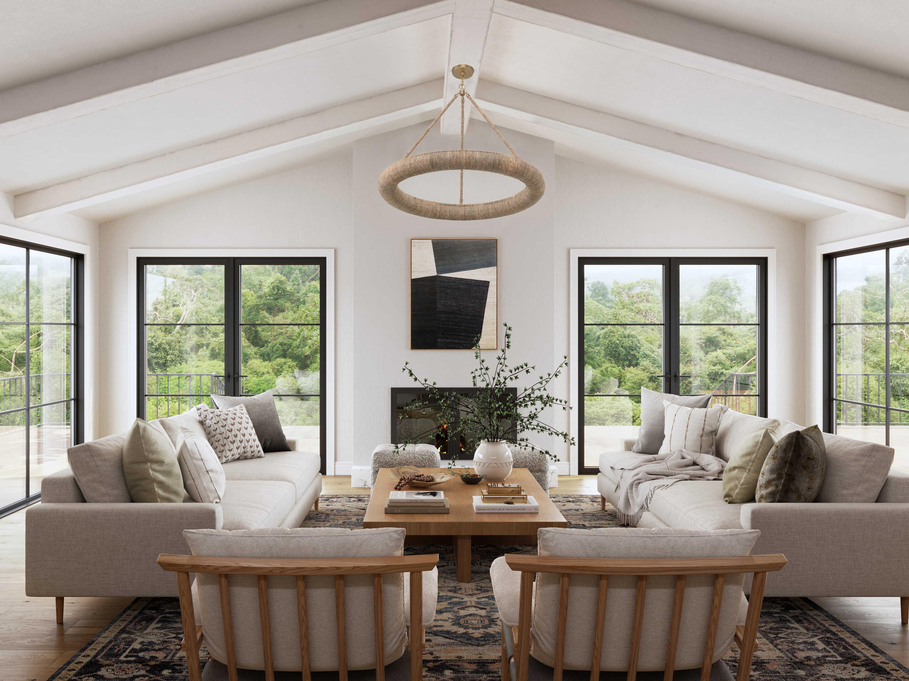 Crystorama Oakley 8-Light Soft Gold Brown Pendant