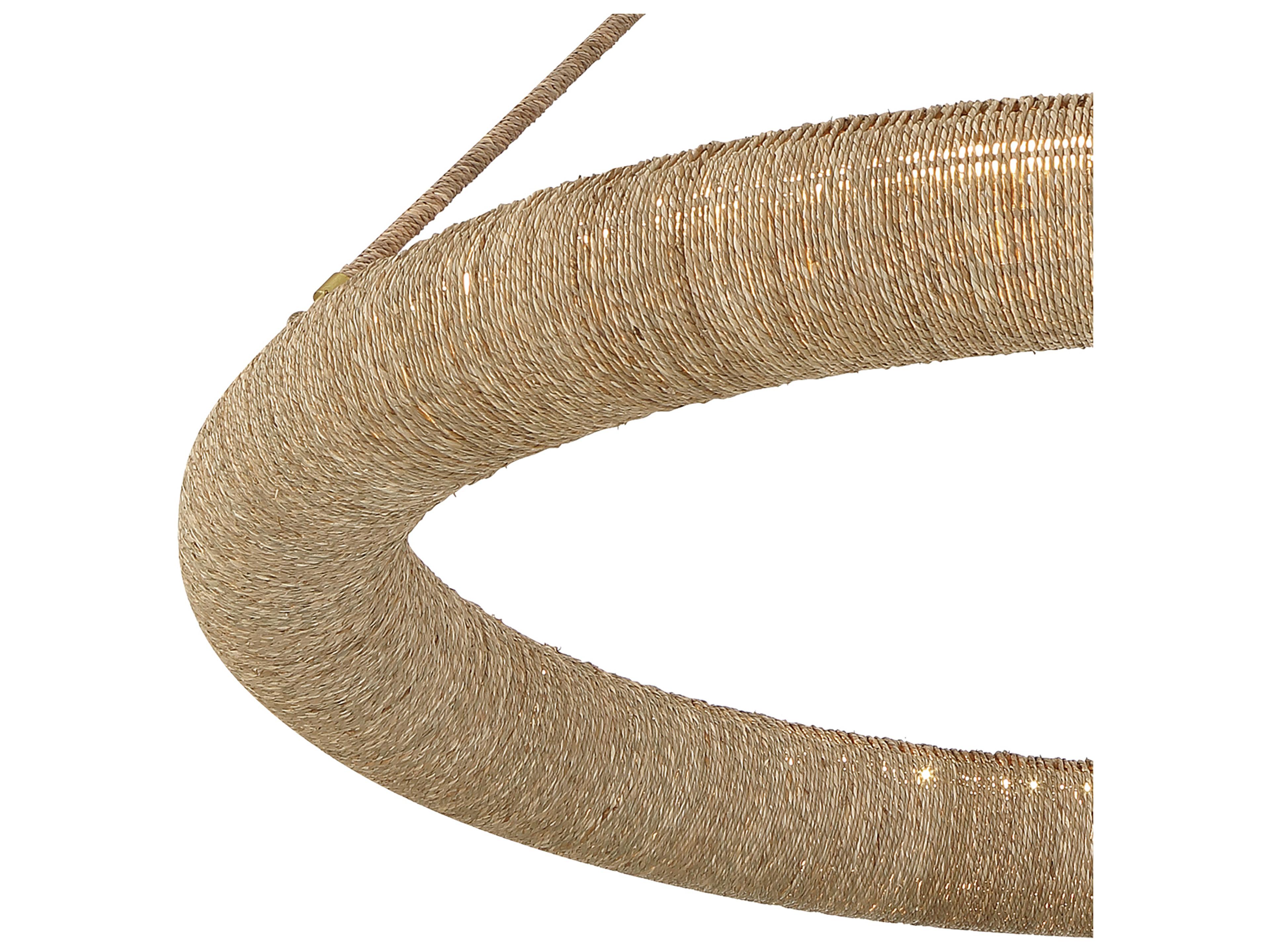 Crystorama Oakley 1-Light Tan Brown Round Pendant