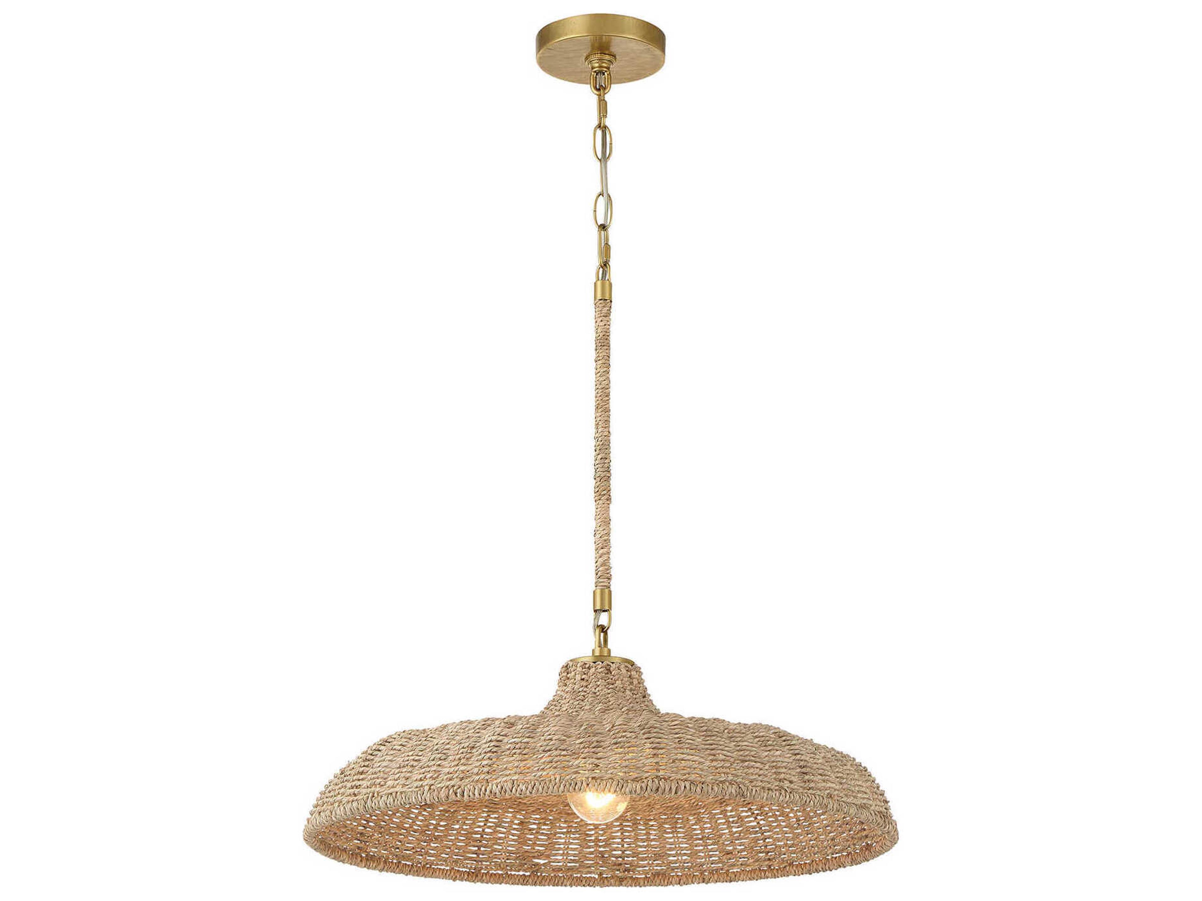 Odessa 1-Light Soft Gold Brown Pendant