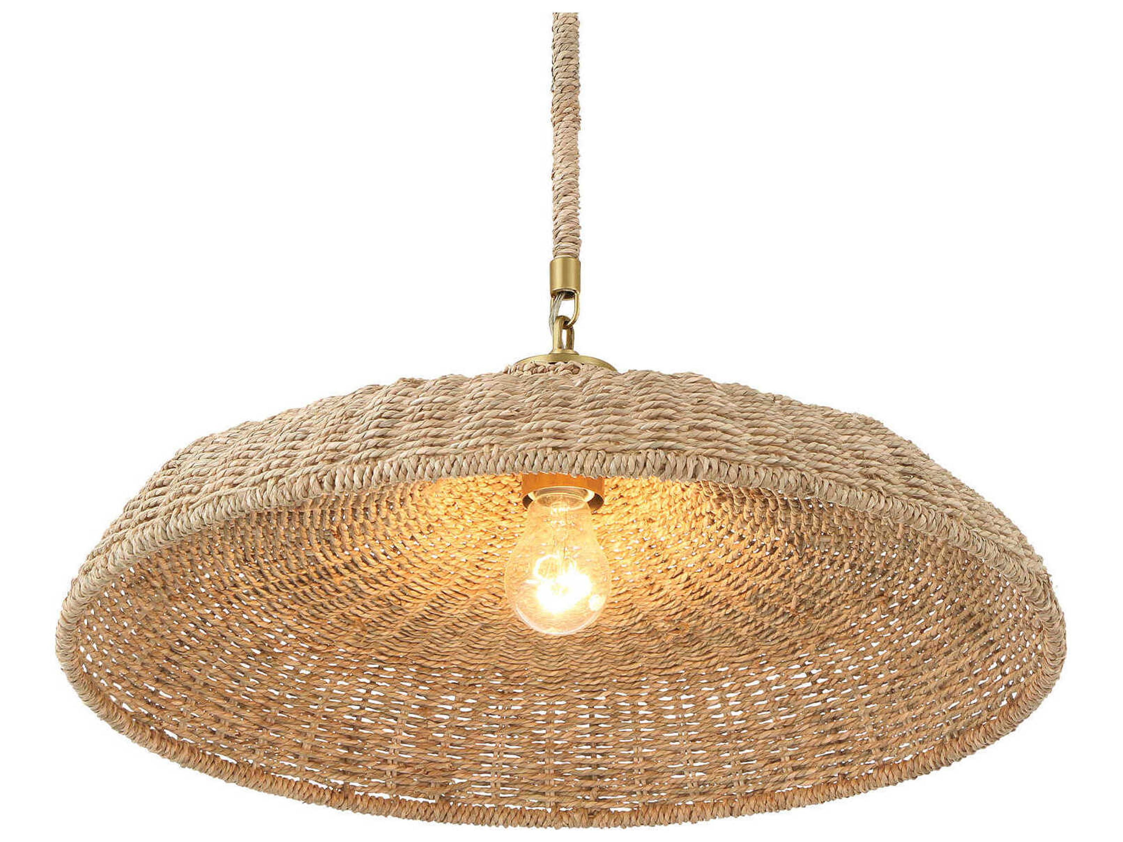 Crystorama Odessa 1-Light Soft Gold Brown Pendant