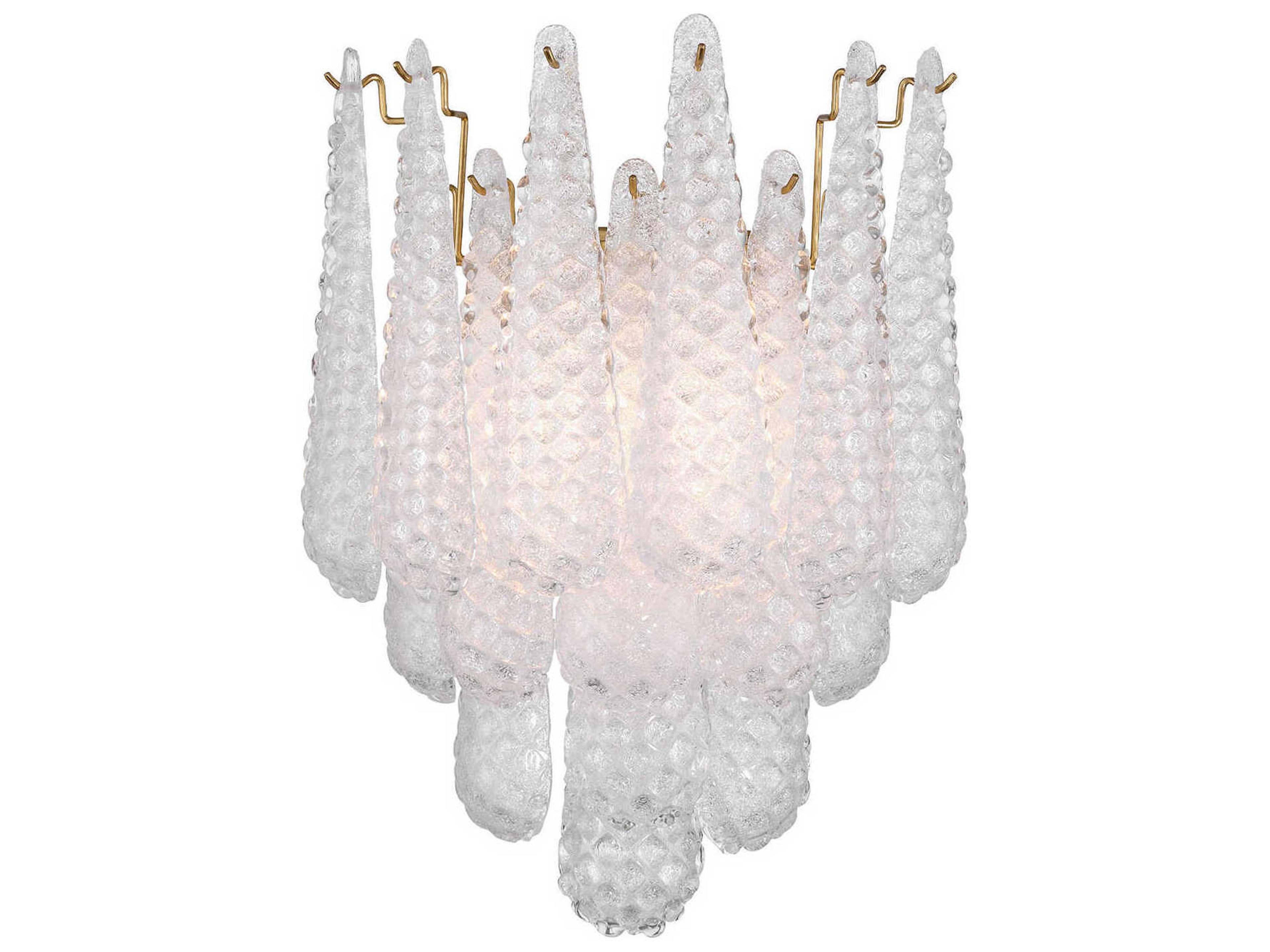 Ollie 2-Light Aged Brass Wall Sconce