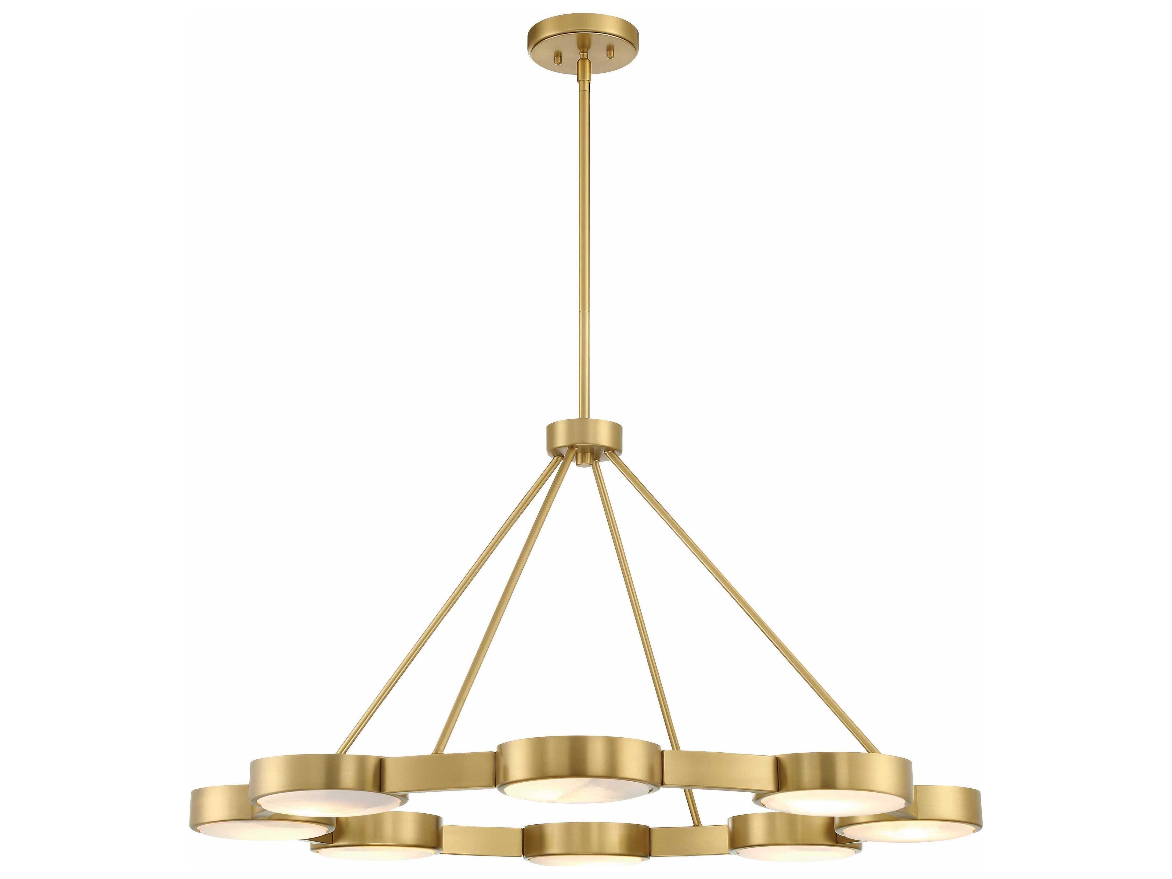 Orson 8-Light Modern Gold Candelabra Chandelier