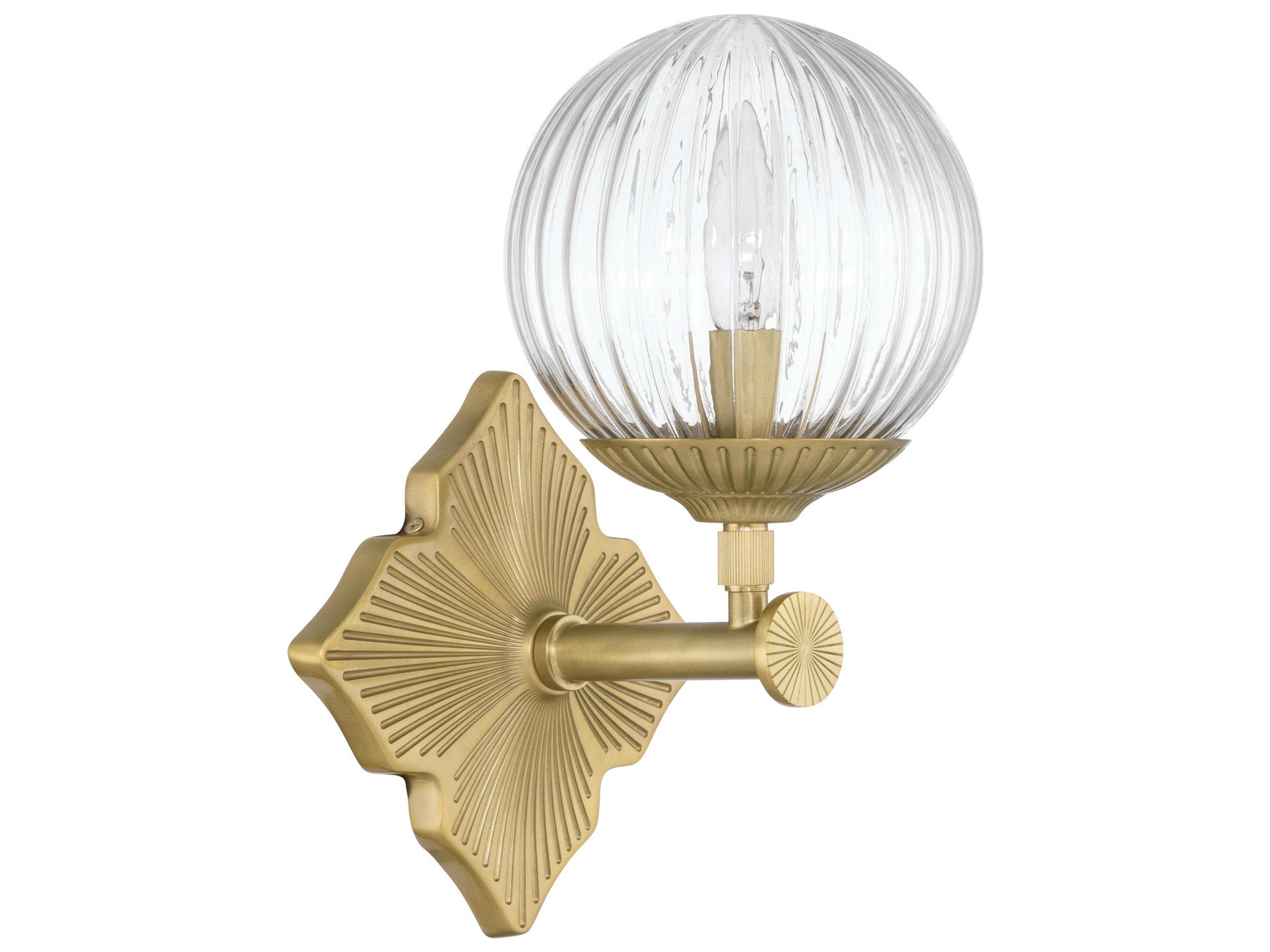 Crystorama Orly 1-Light Gold Wall Sconce