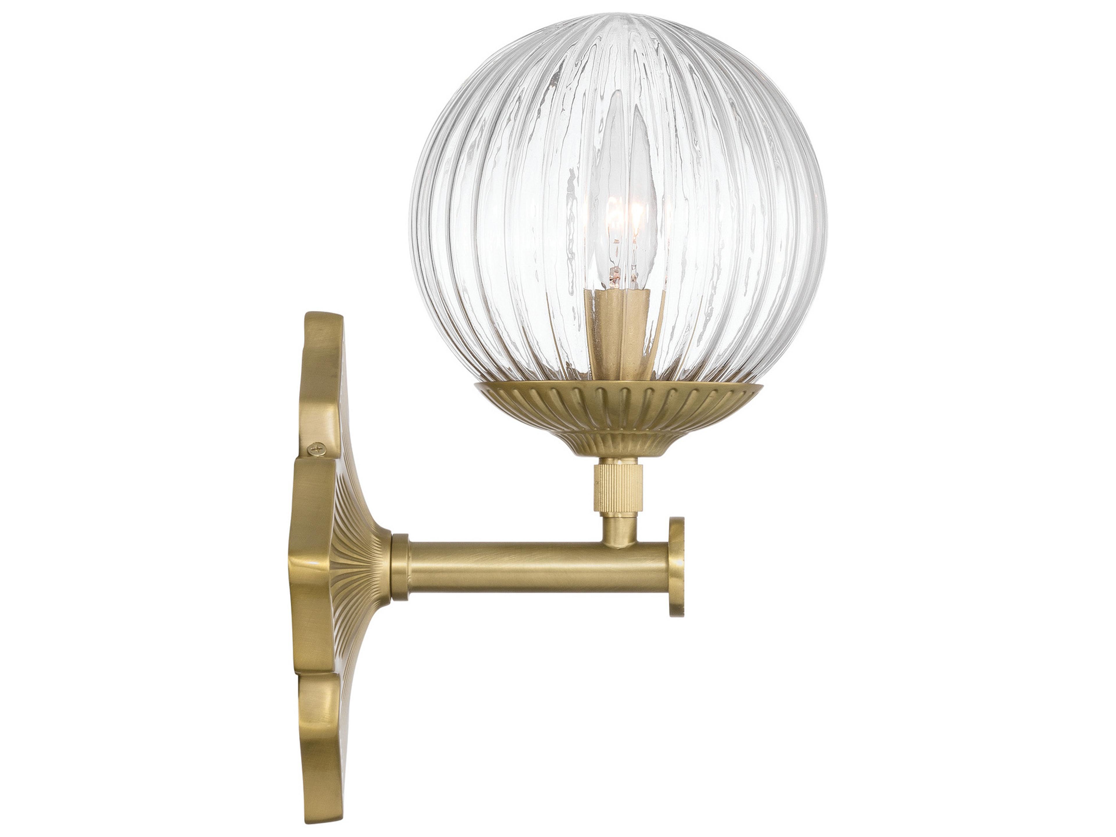 Crystorama Orly 1-Light Gold Wall Sconce