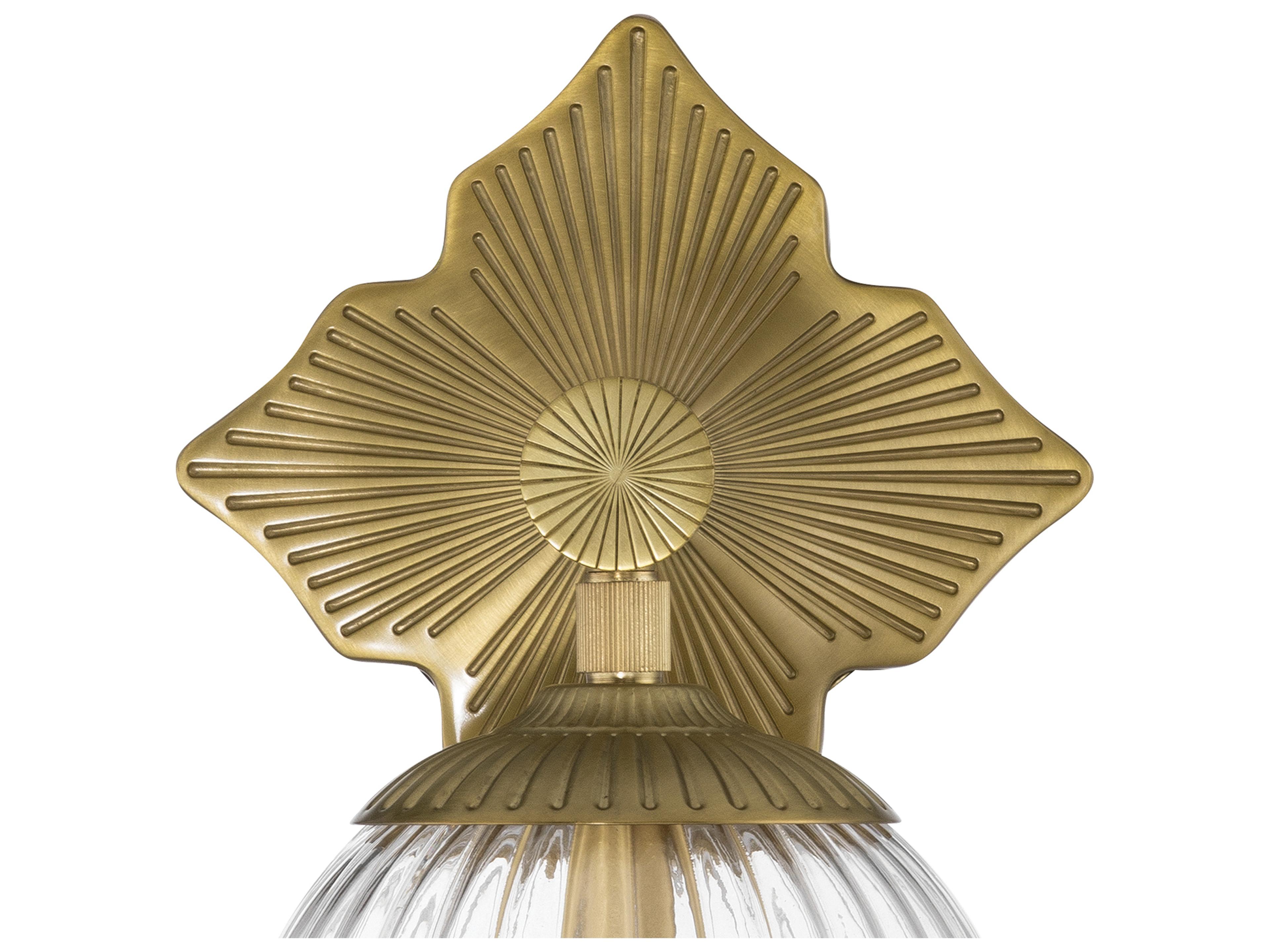 Crystorama Orly 1-Light Gold Wall Sconce