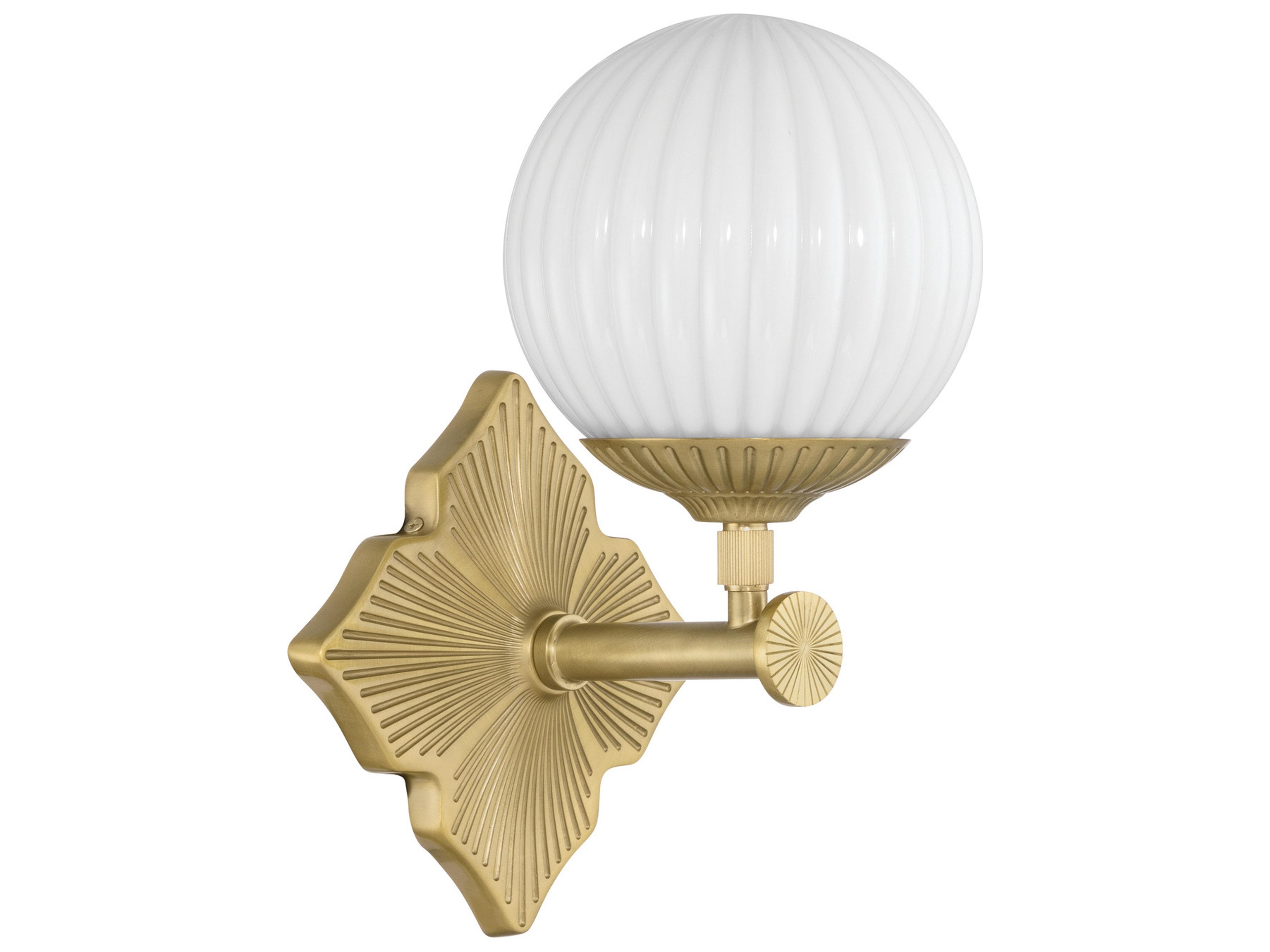 Crystorama Orly 1-Light Gold Wall Sconce