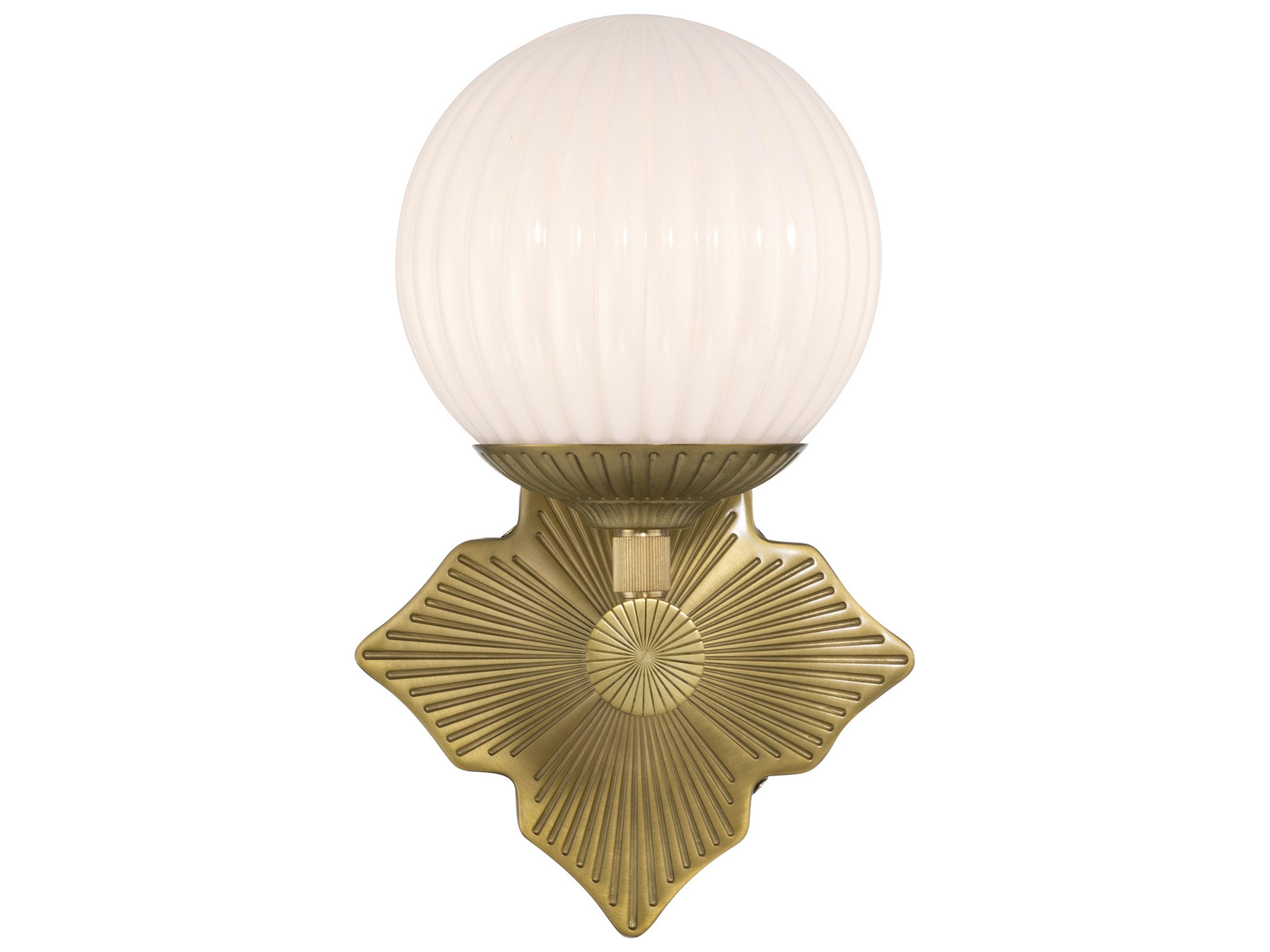 Crystorama Orly 1-Light Gold Wall Sconce