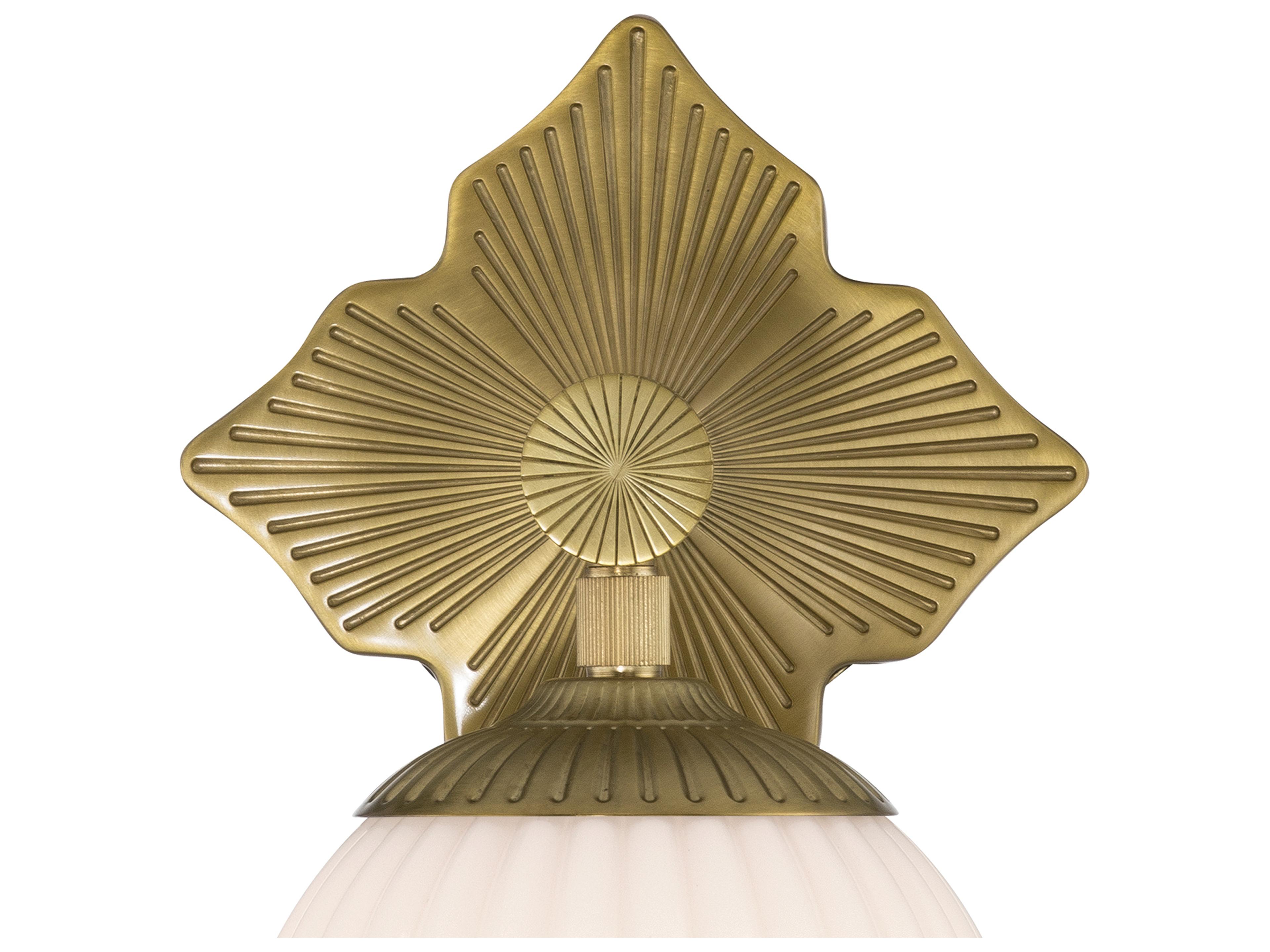 Crystorama Orly 1-Light Gold Wall Sconce