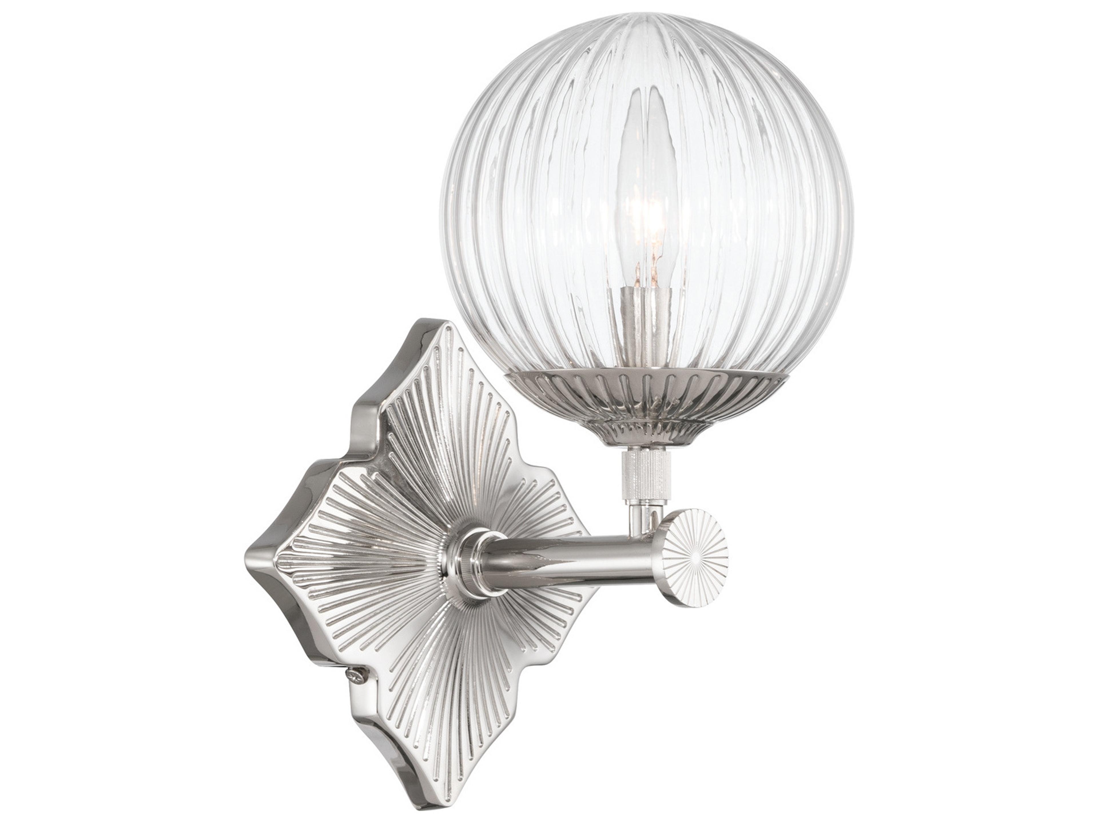 Orly 1-Light Silver Wall Sconce