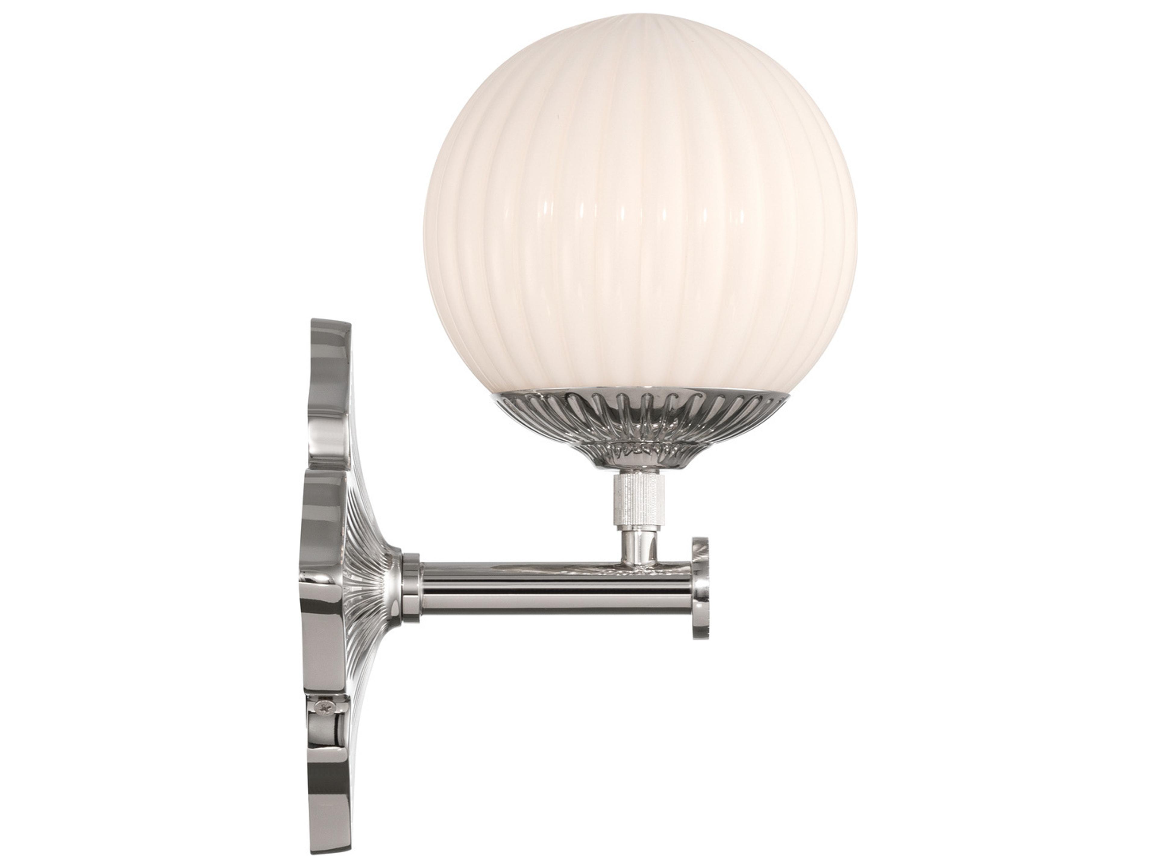 Crystorama Orly 1-Light Silver Wall Sconce