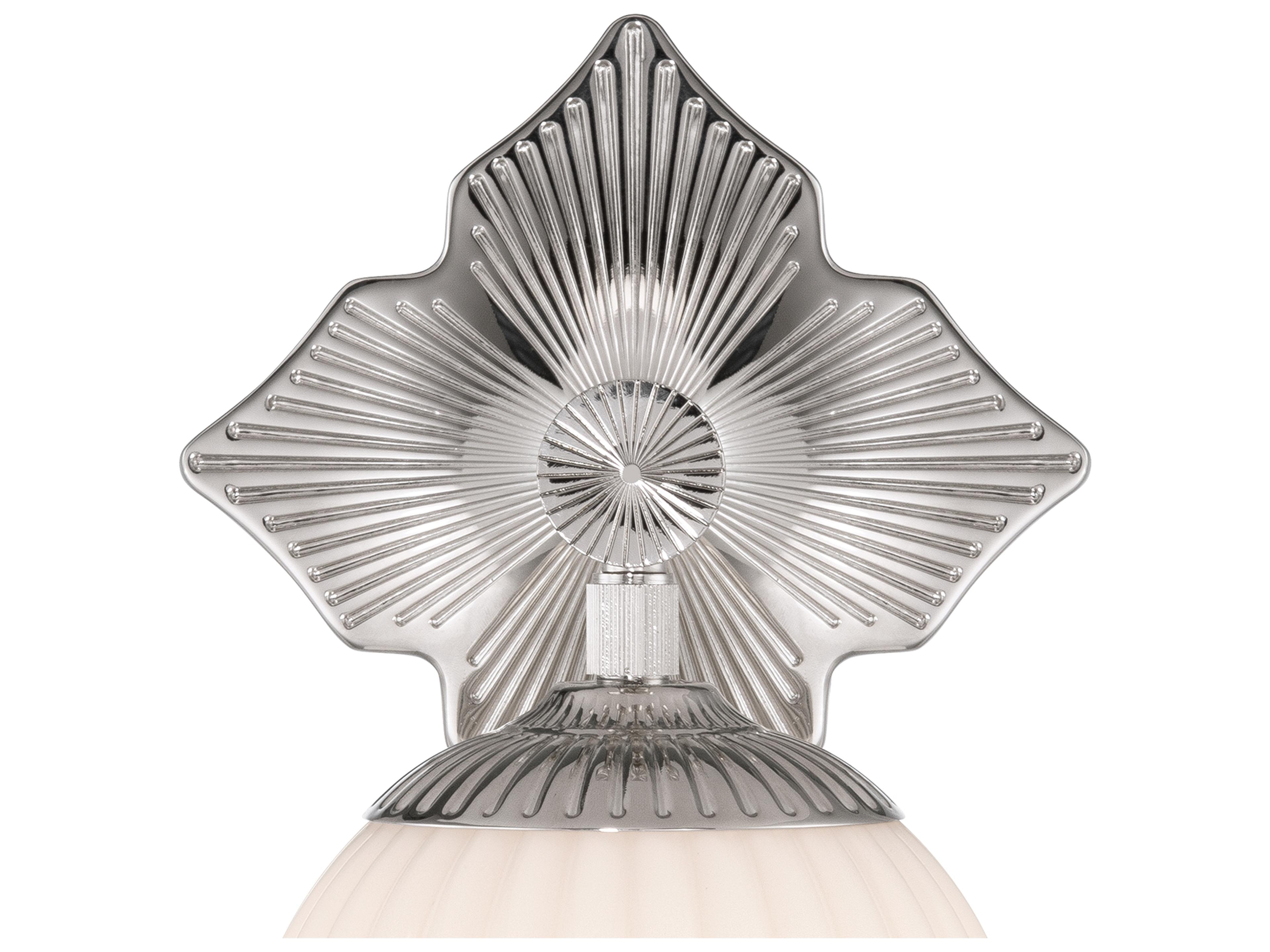 Crystorama Orly 1-Light Silver Wall Sconce