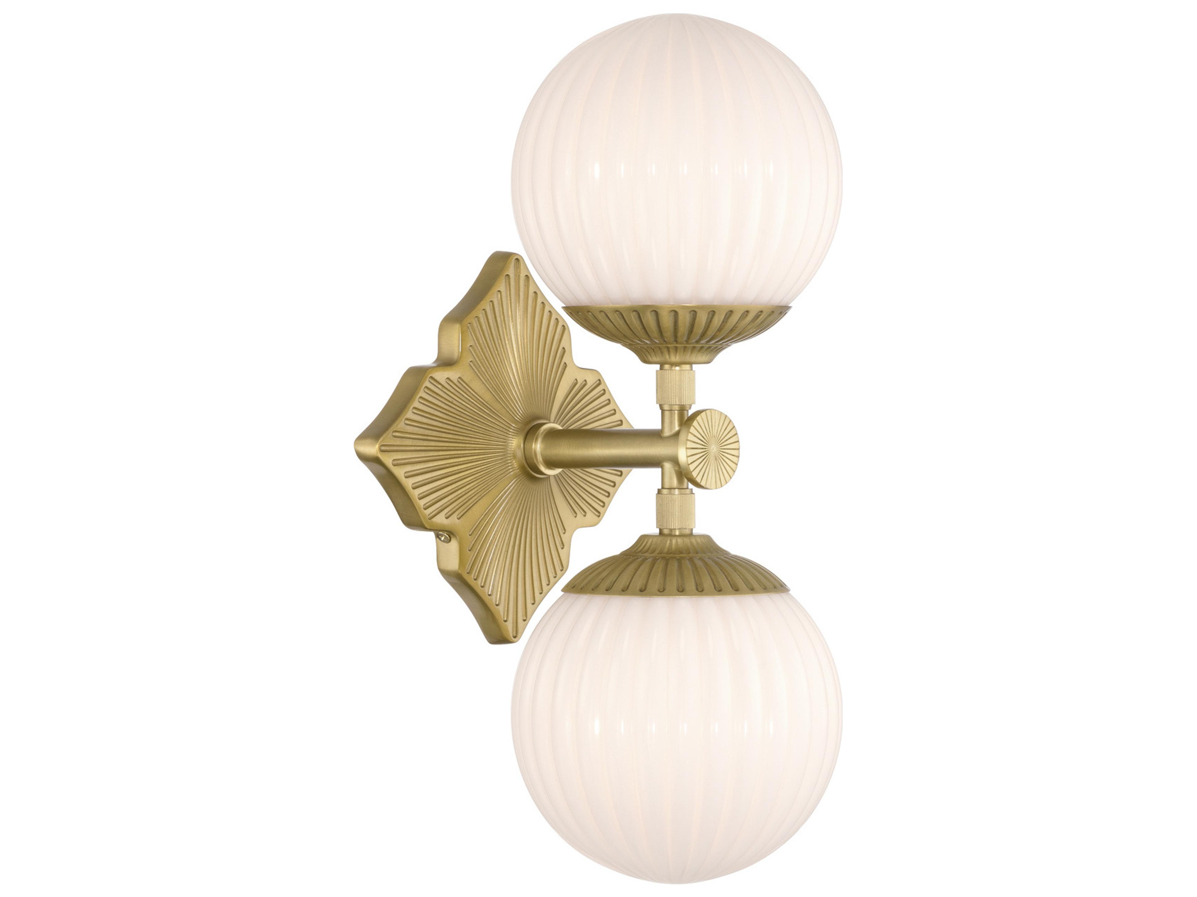 Orly 2-Light Gold Wall Sconce