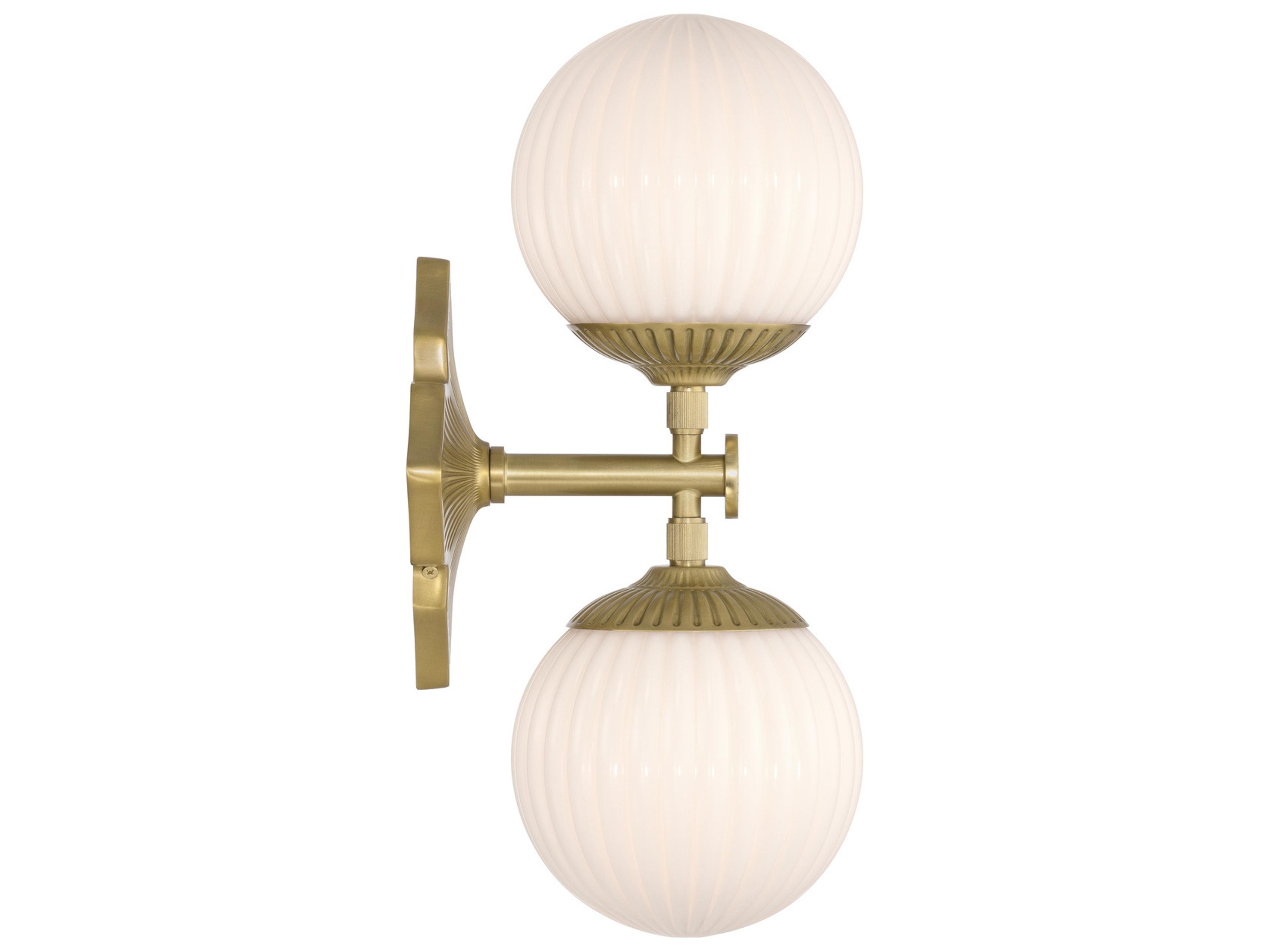 Crystorama Orly 2-Light Gold Wall Sconce