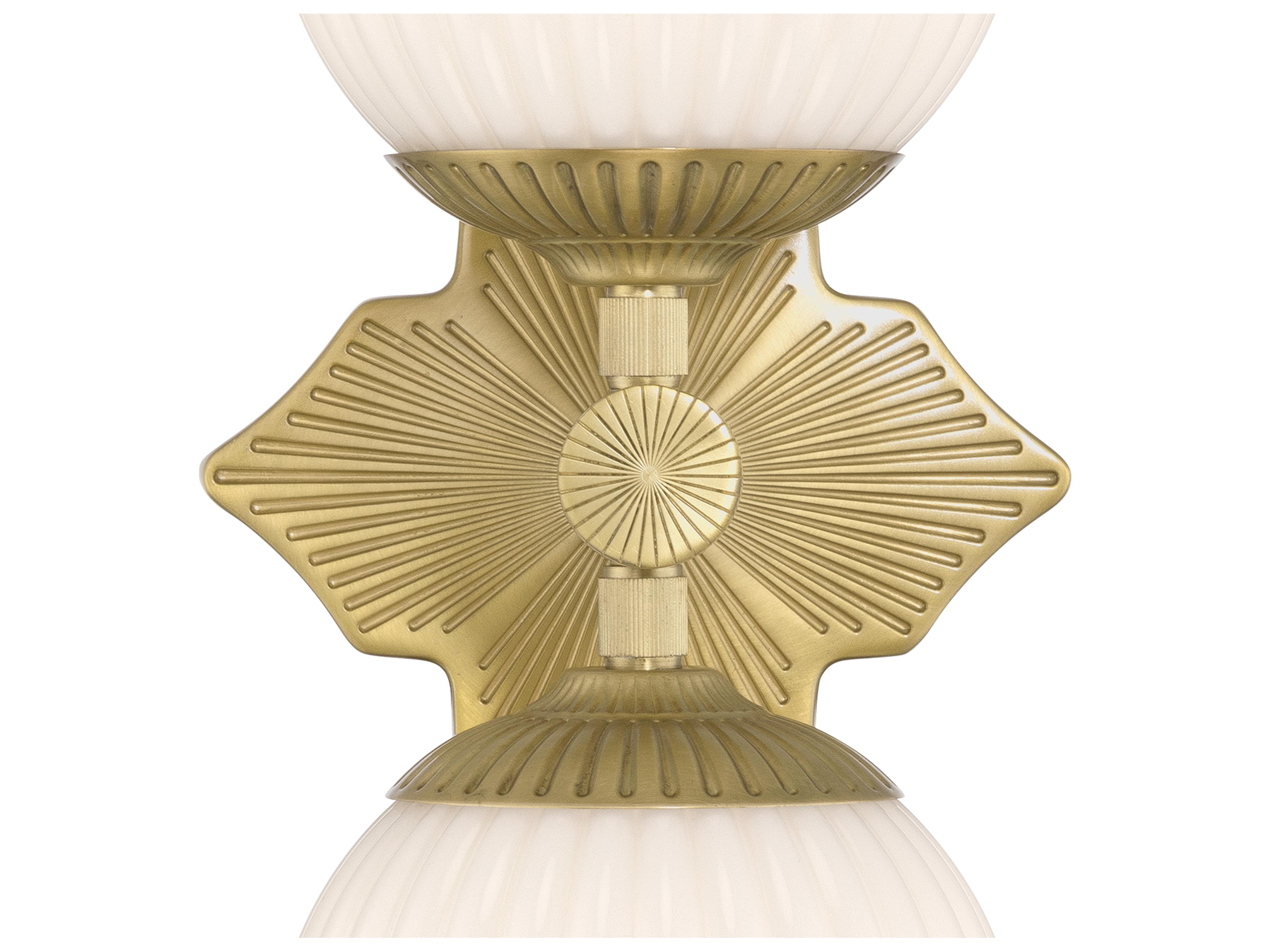 Crystorama Orly 2-Light Gold Wall Sconce