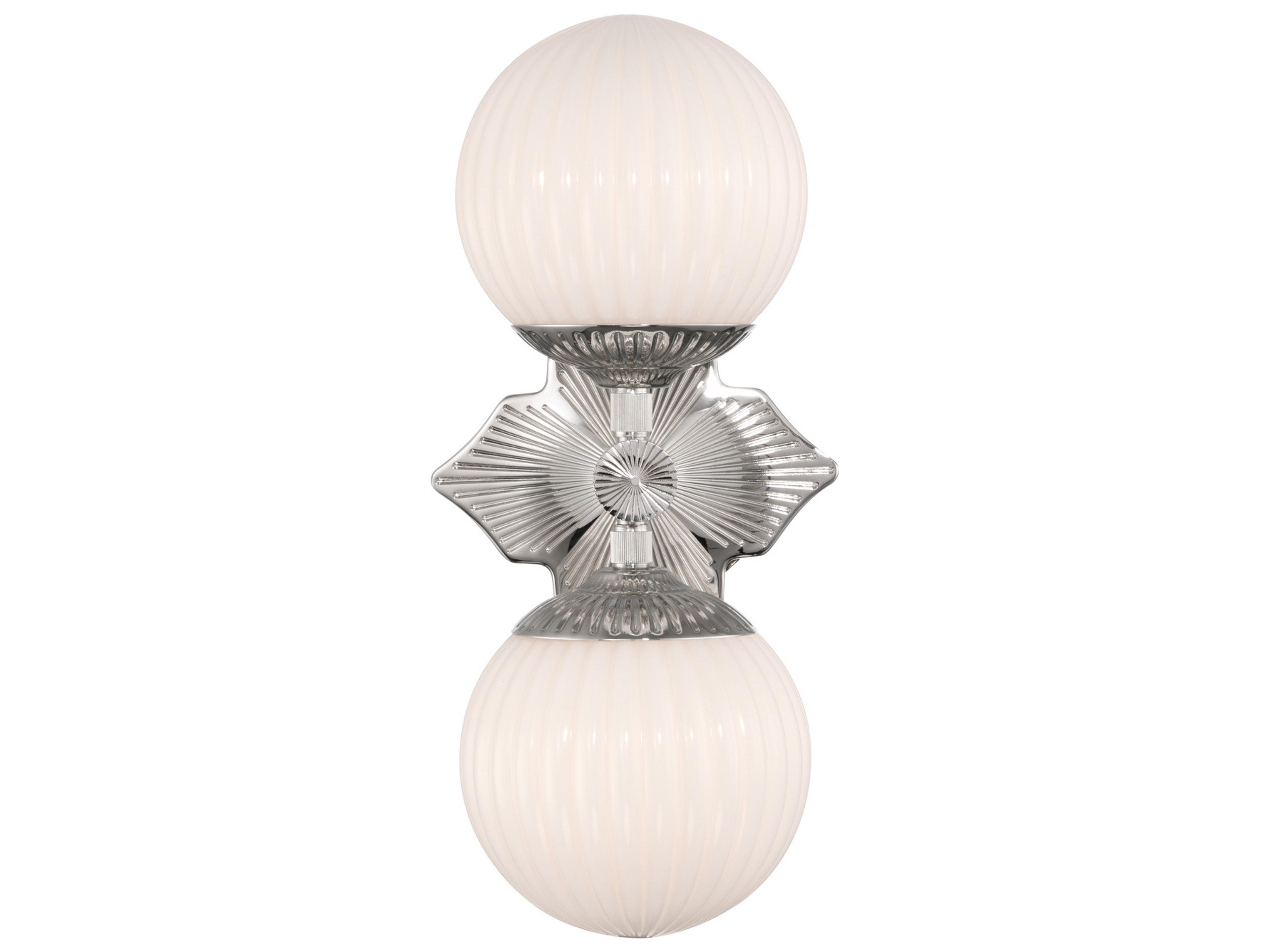 Crystorama Orly 2-Light Silver Wall Sconce