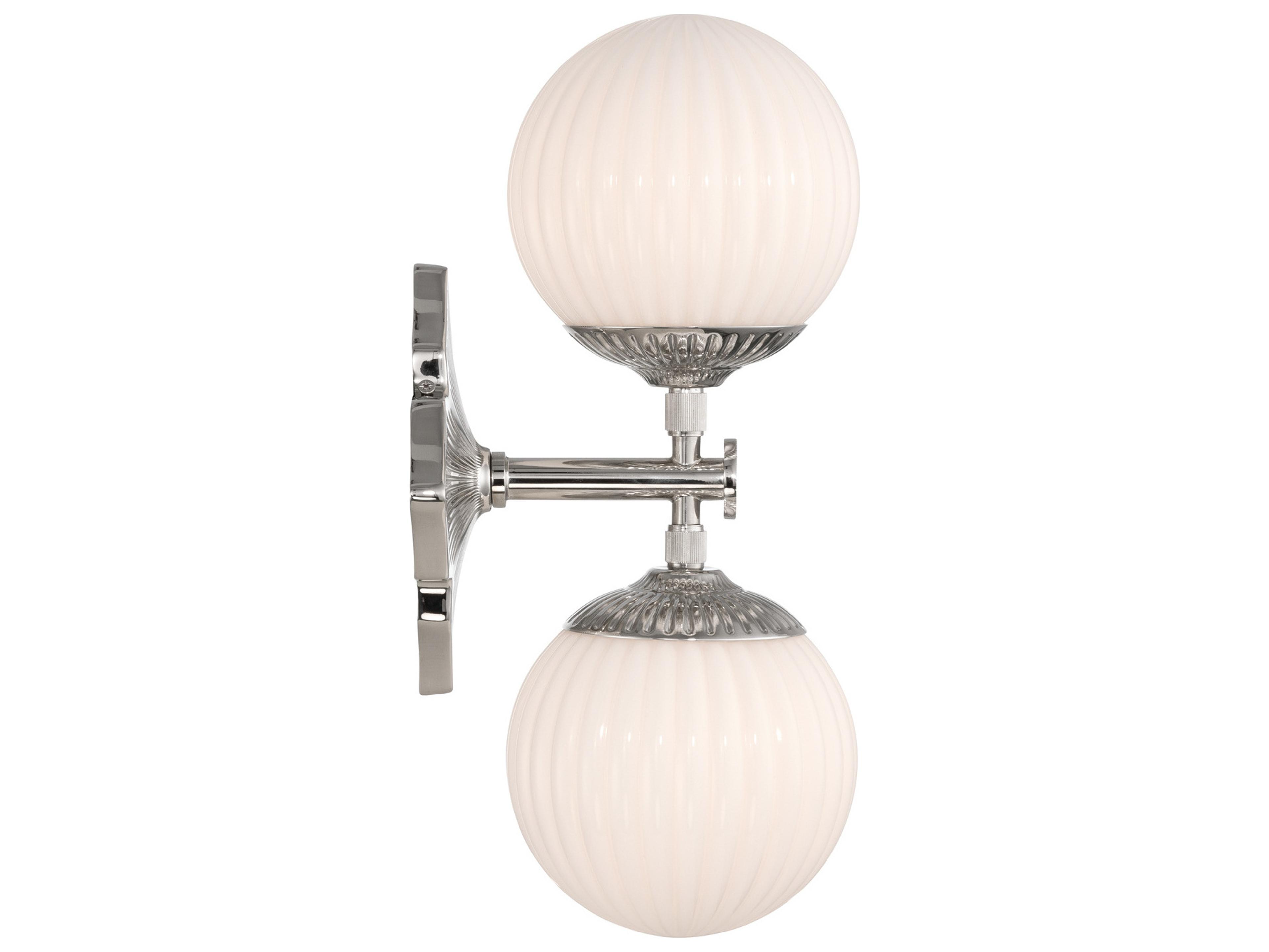 Crystorama Orly 2-Light Silver Wall Sconce
