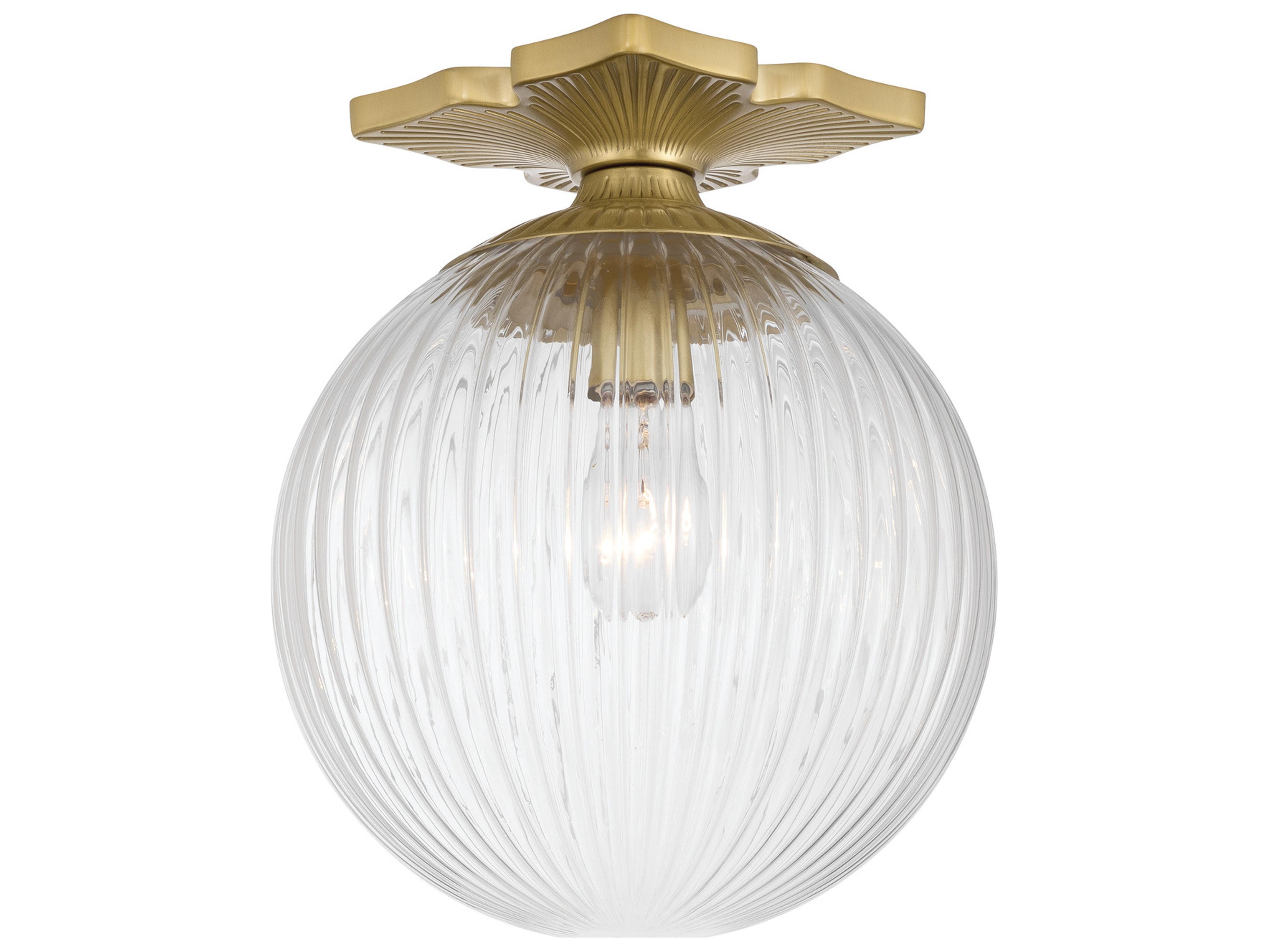 Orly 1-Light Gold Flush Mount