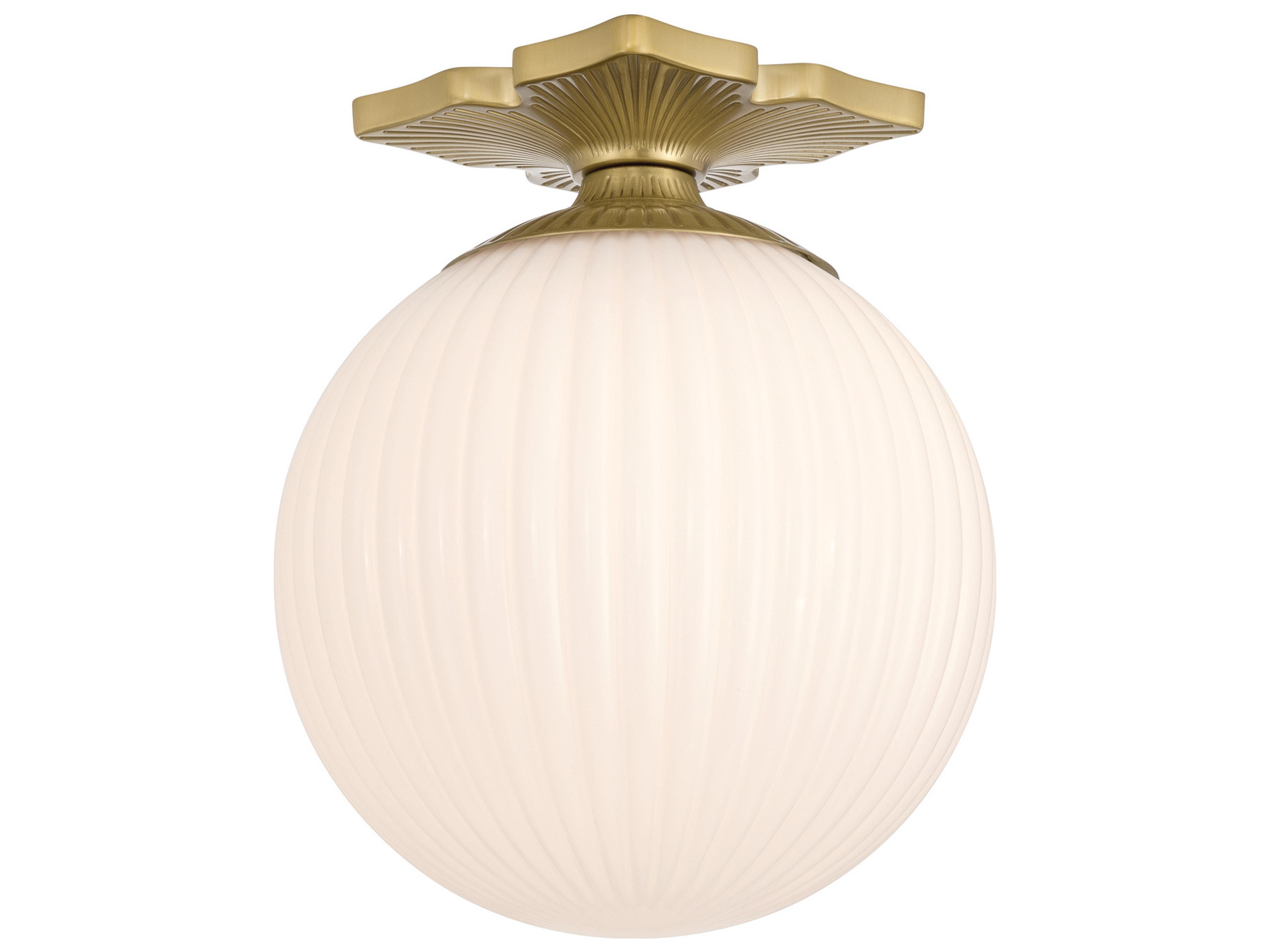 Orly 1-Light Gold Flush Mount