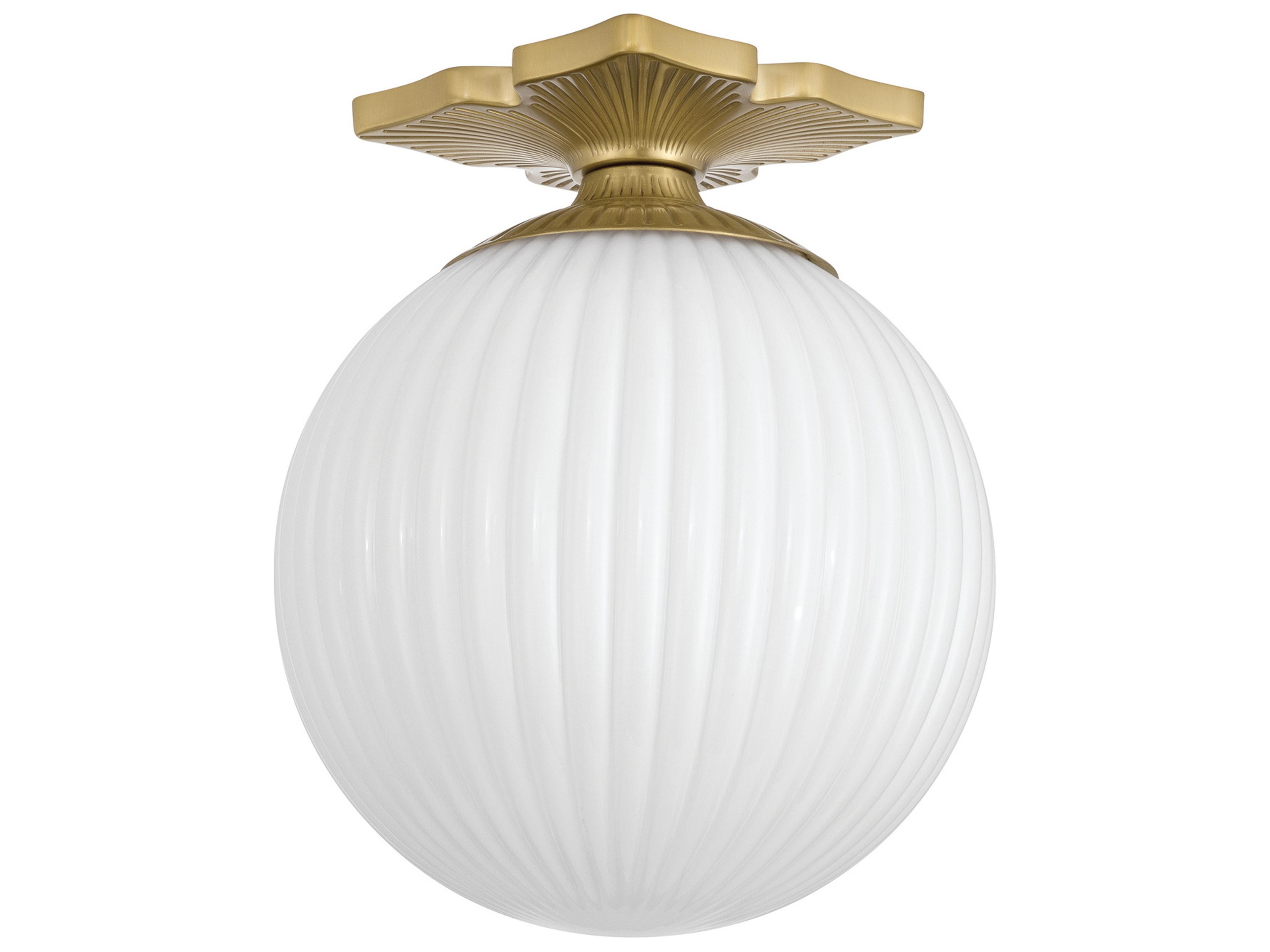 Crystorama Orly 1-Light Gold Flush Mount