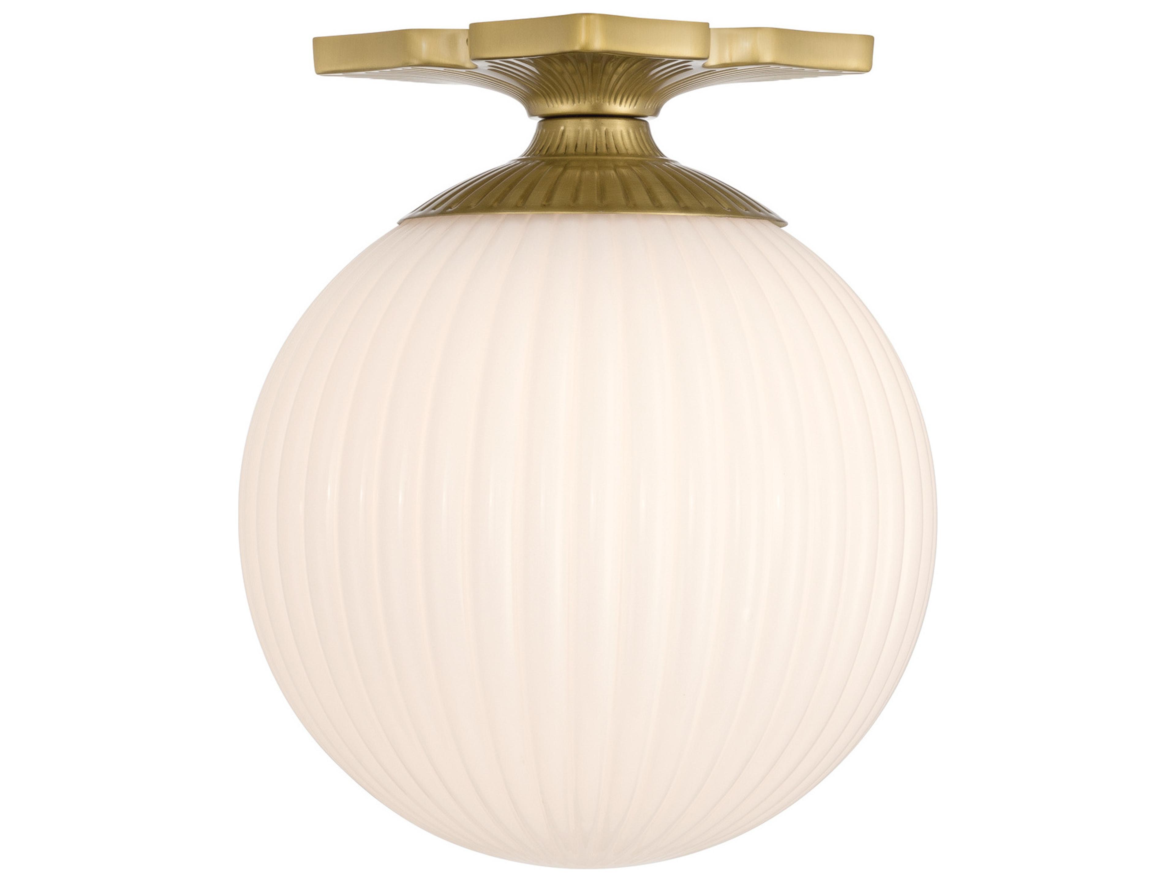 Crystorama Orly 1-Light Gold Flush Mount