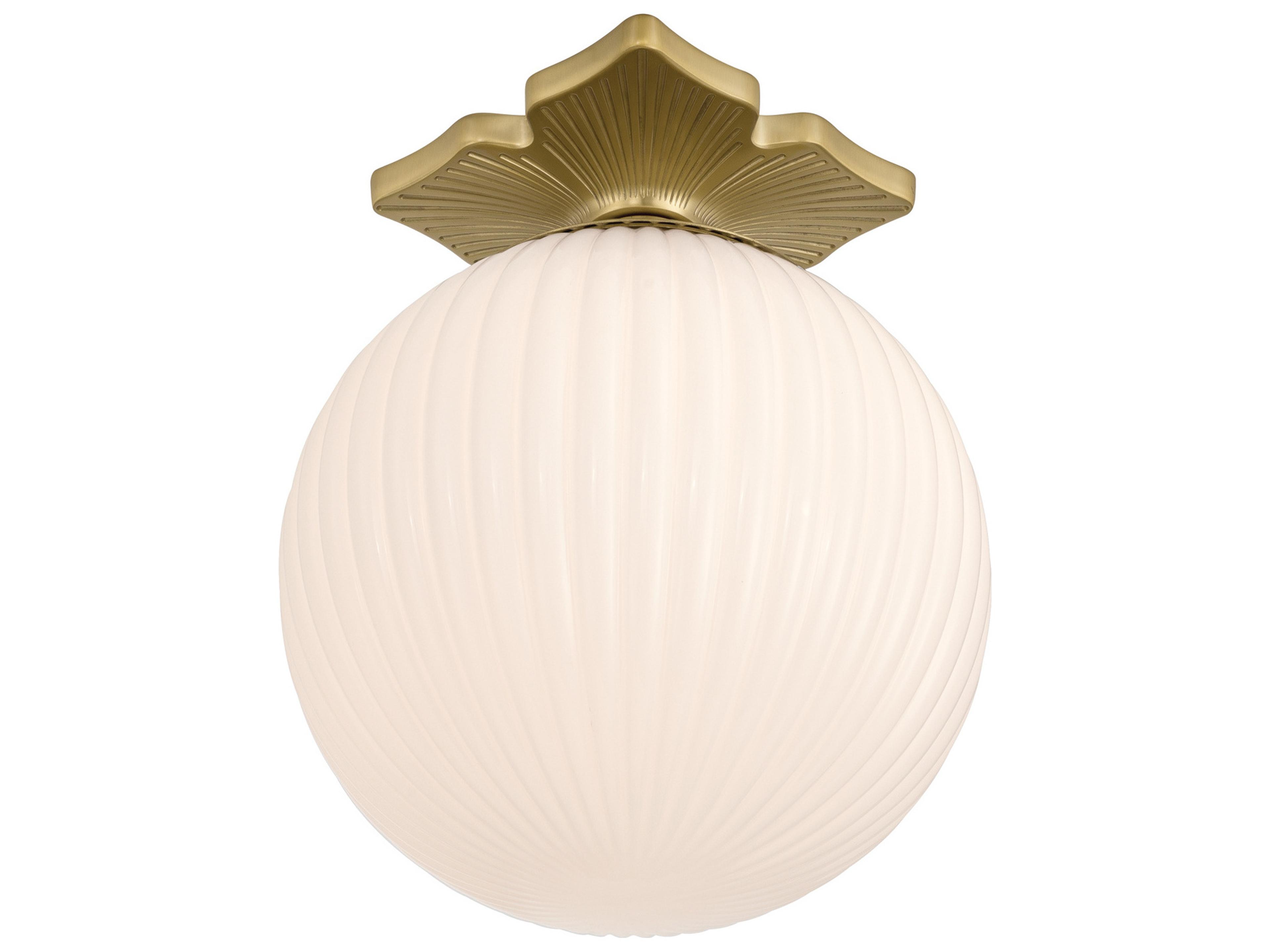 Crystorama Orly 1-Light Gold Flush Mount