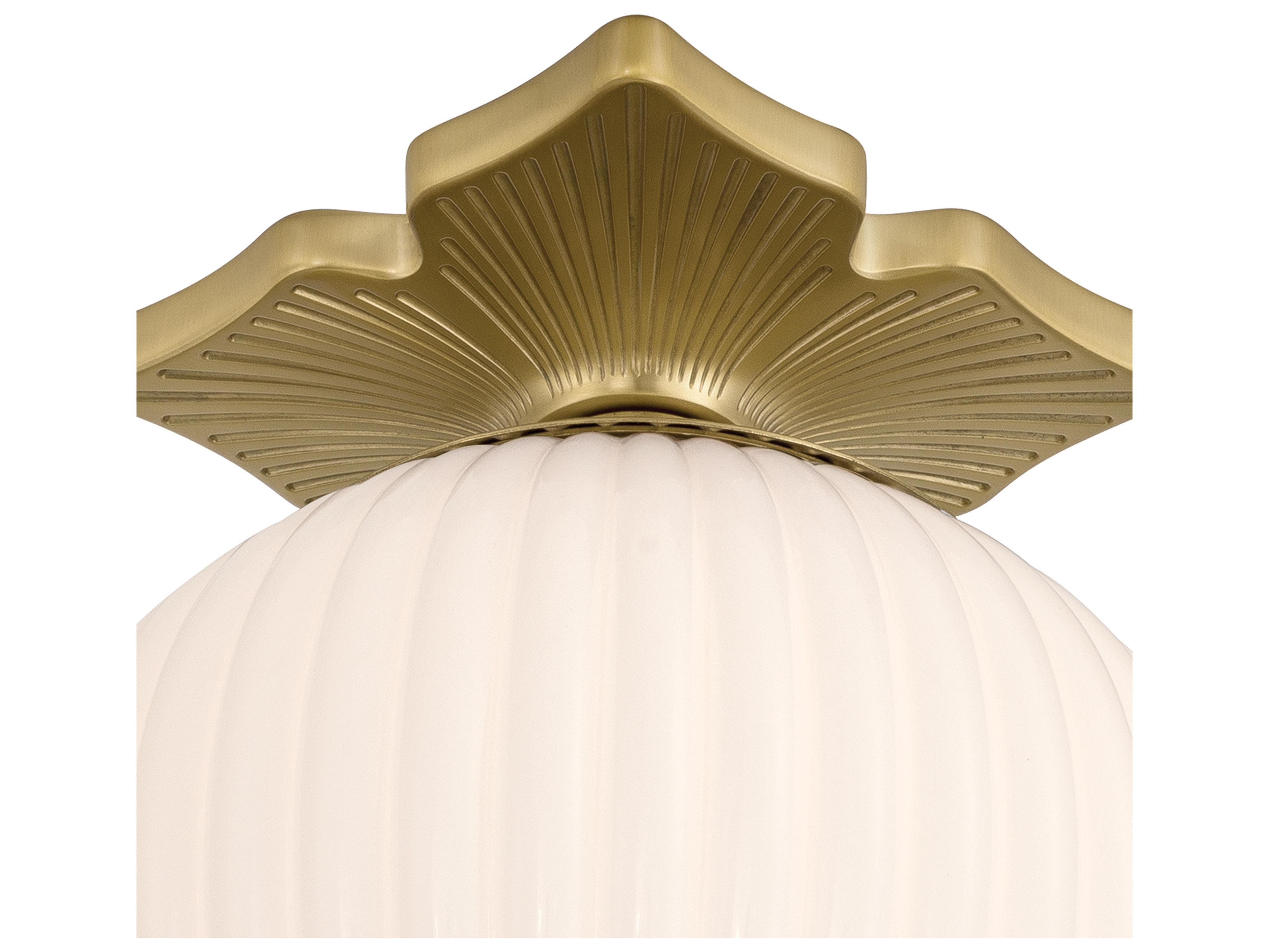 Crystorama Orly 1-Light Gold Flush Mount
