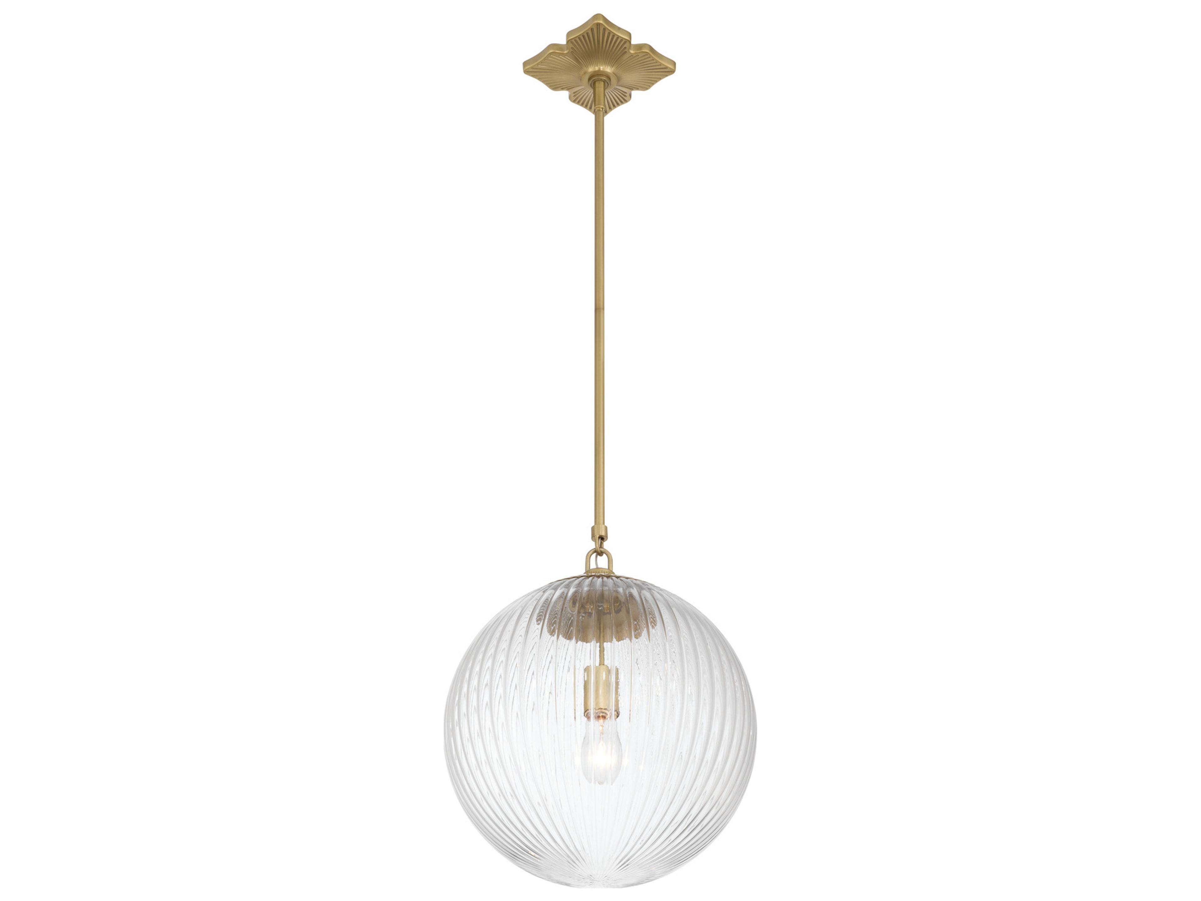 Crystorama Orly 1-Light Gold Pendant