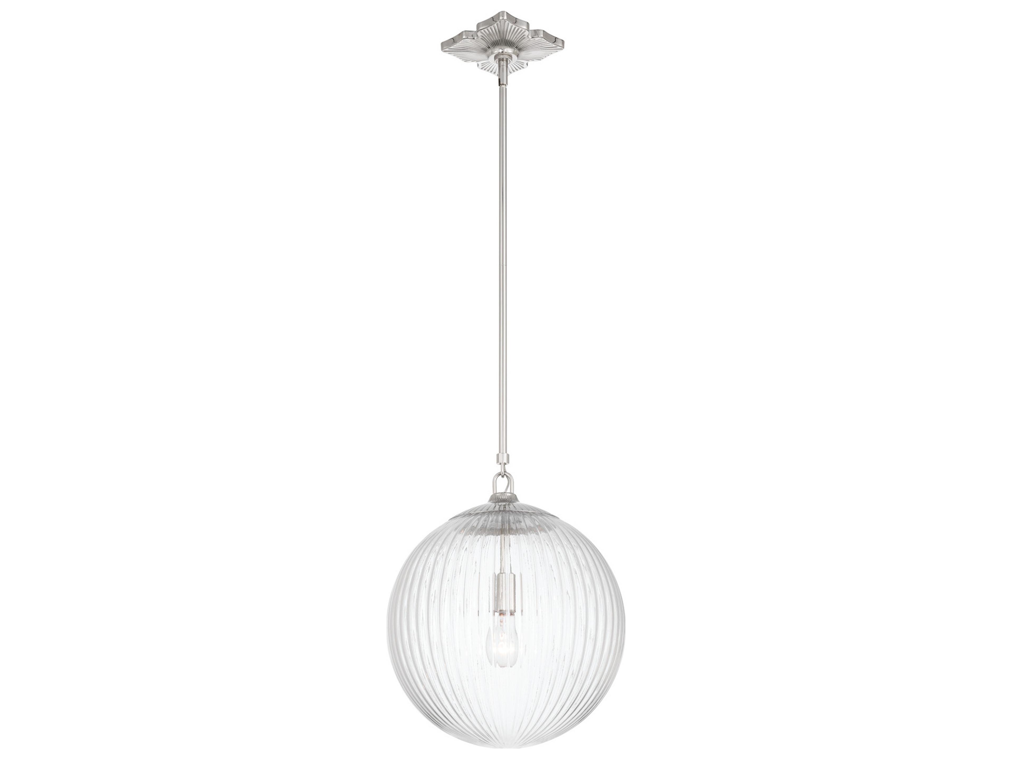 Orly 1-Light Silver Pendant