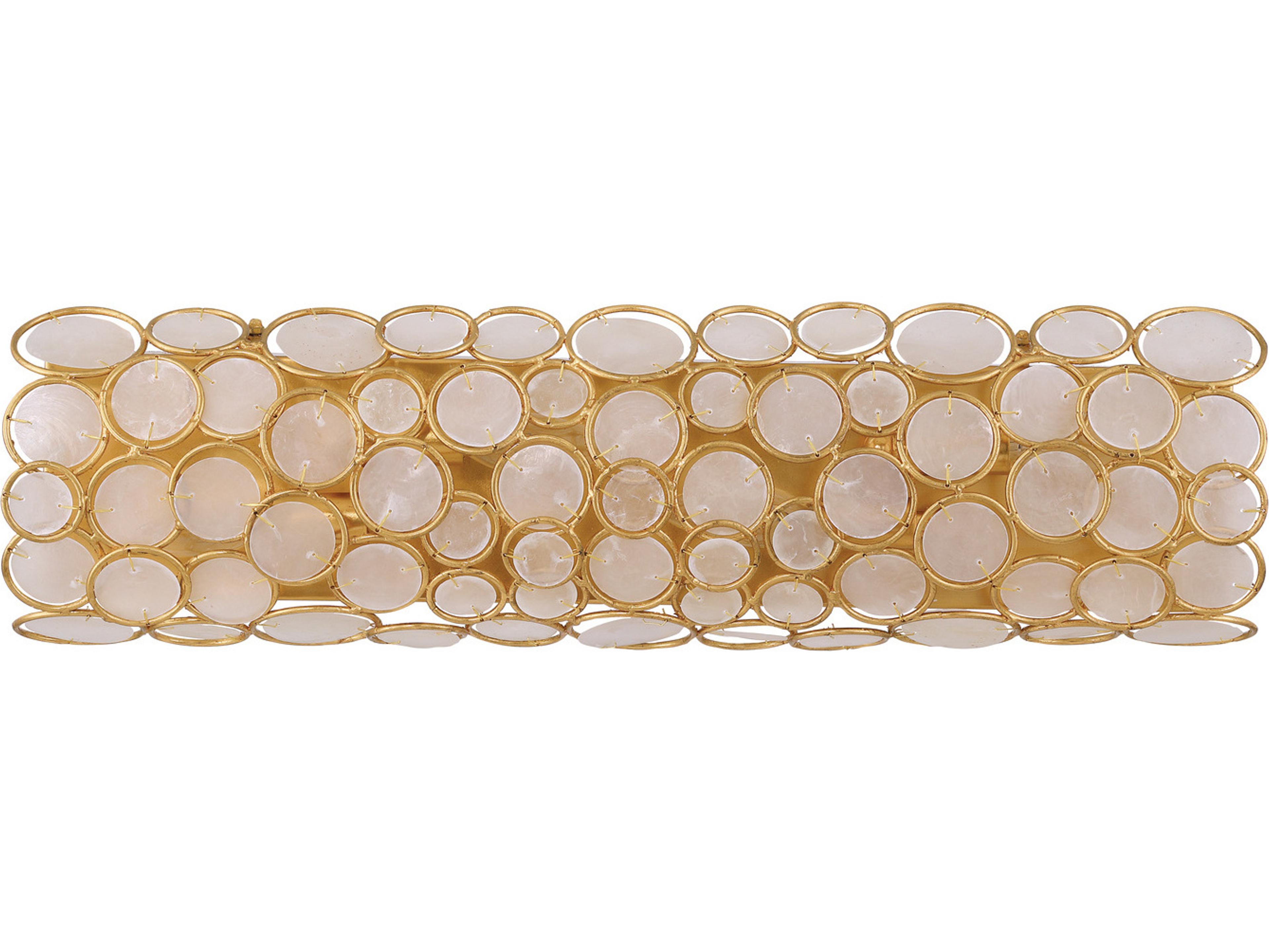 Crystorama Palla 4-Light Gold Vanity Light