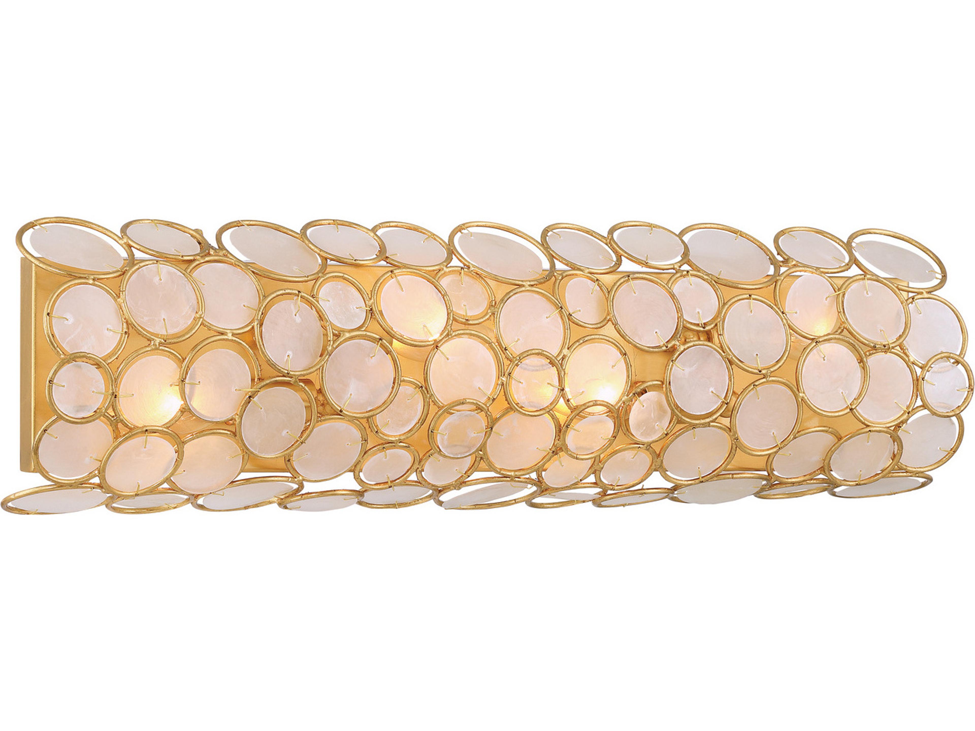 Crystorama Palla 4-Light Gold Vanity Light