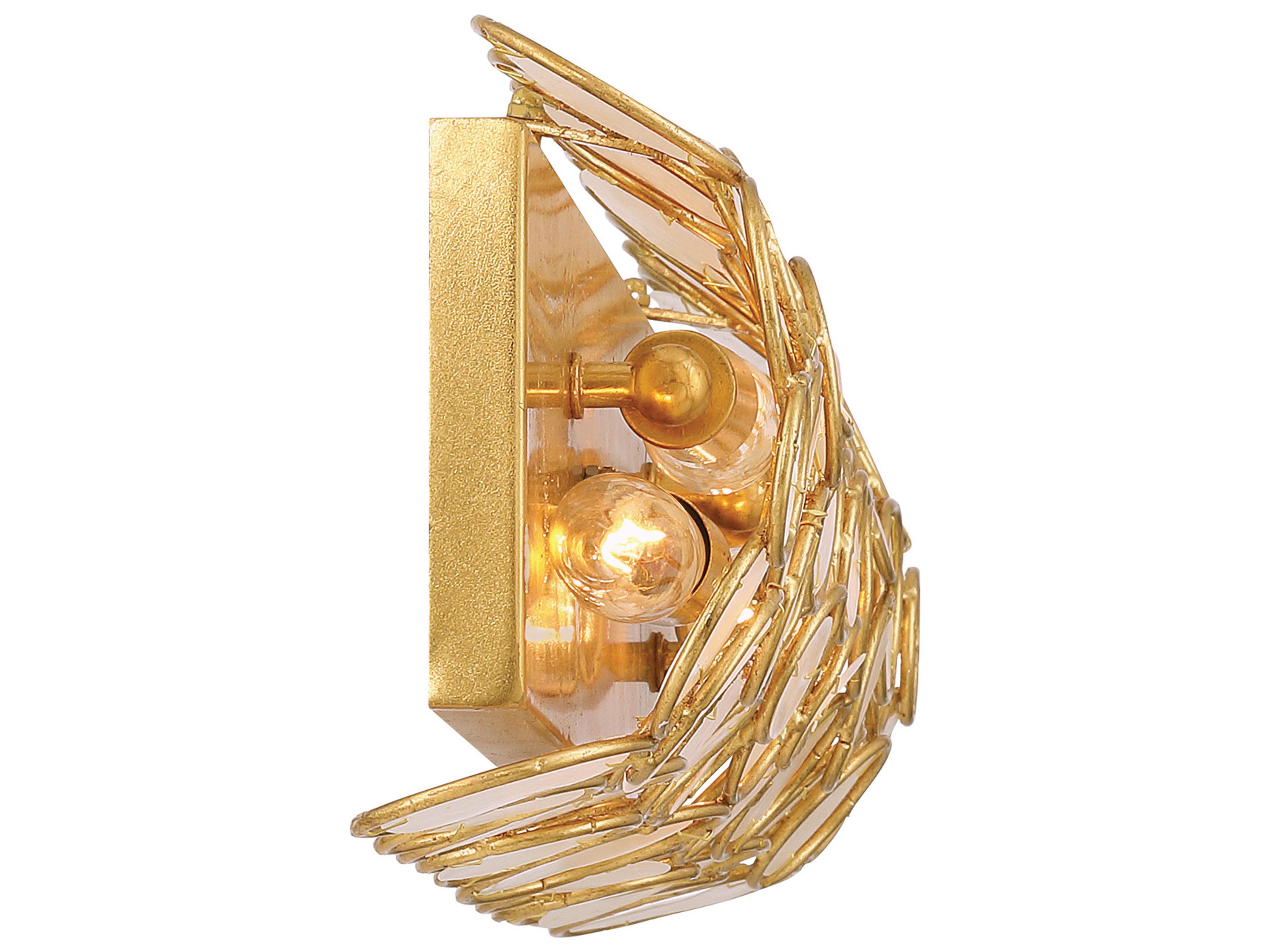 Crystorama Palla 4-Light Gold Vanity Light