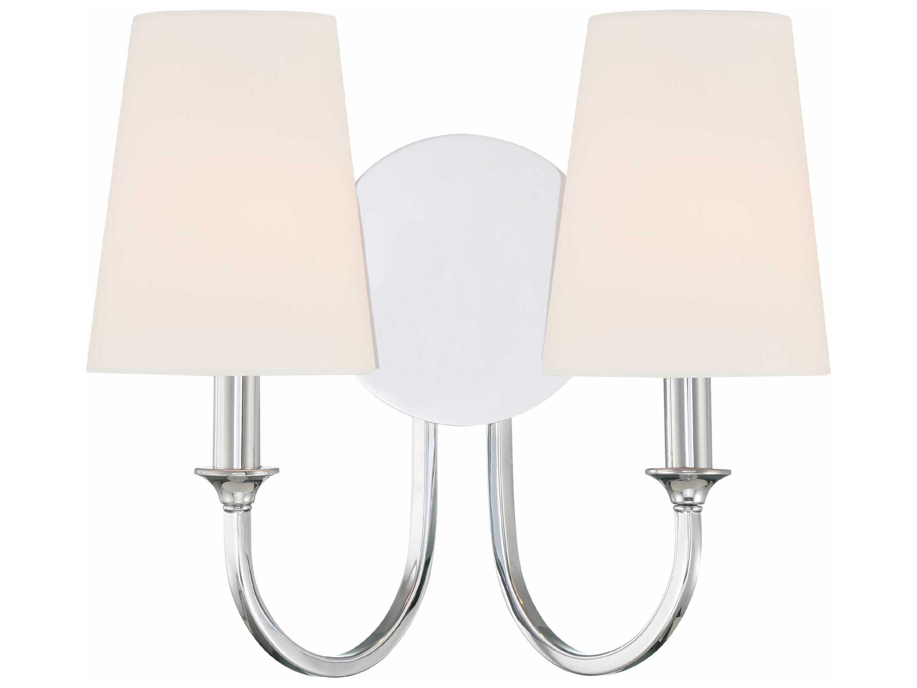 Payton 2-Light Polished Chrome Vanity Light