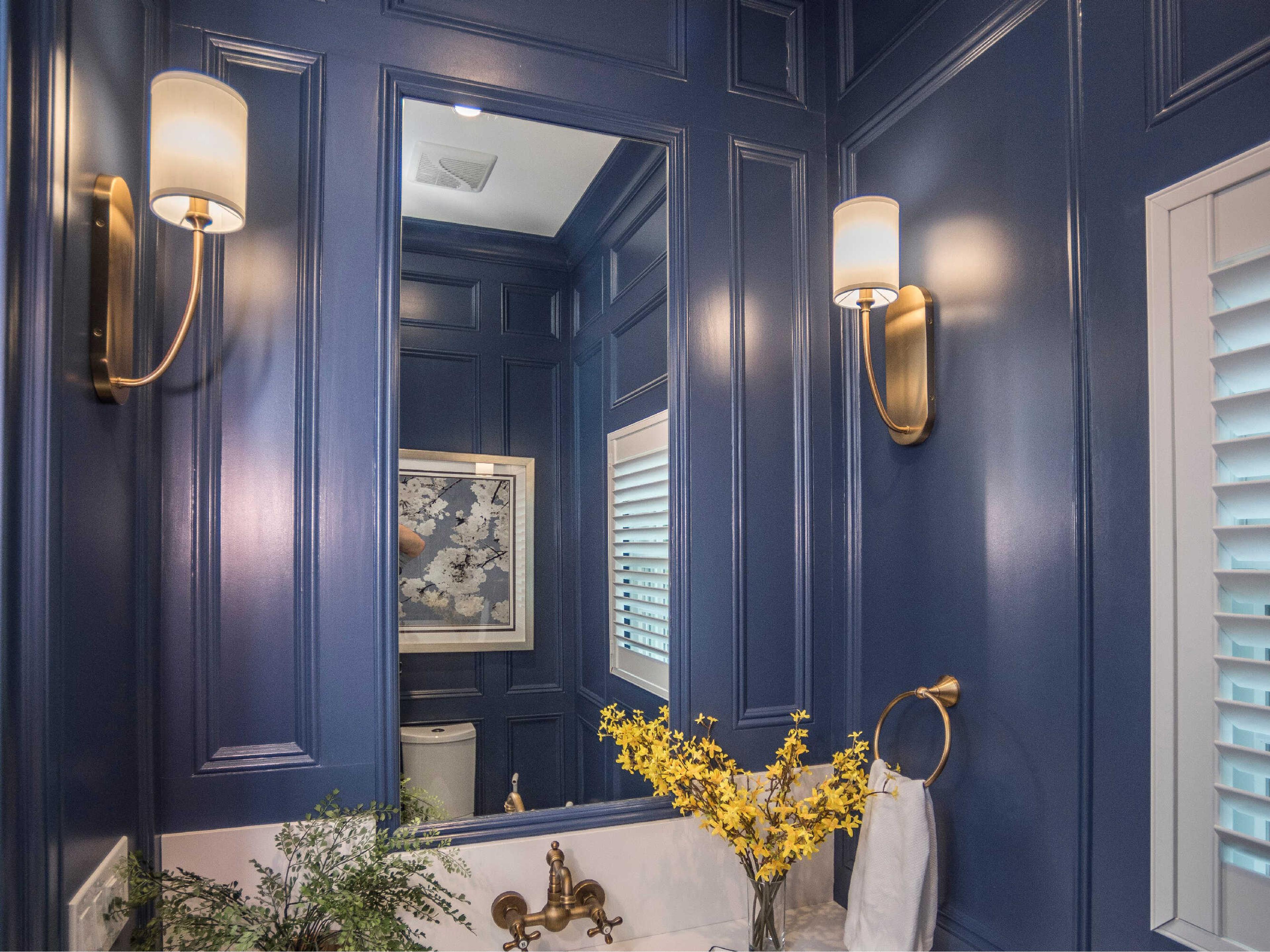 Crystorama Preston 1-Light Aged Brass White Wall Sconce