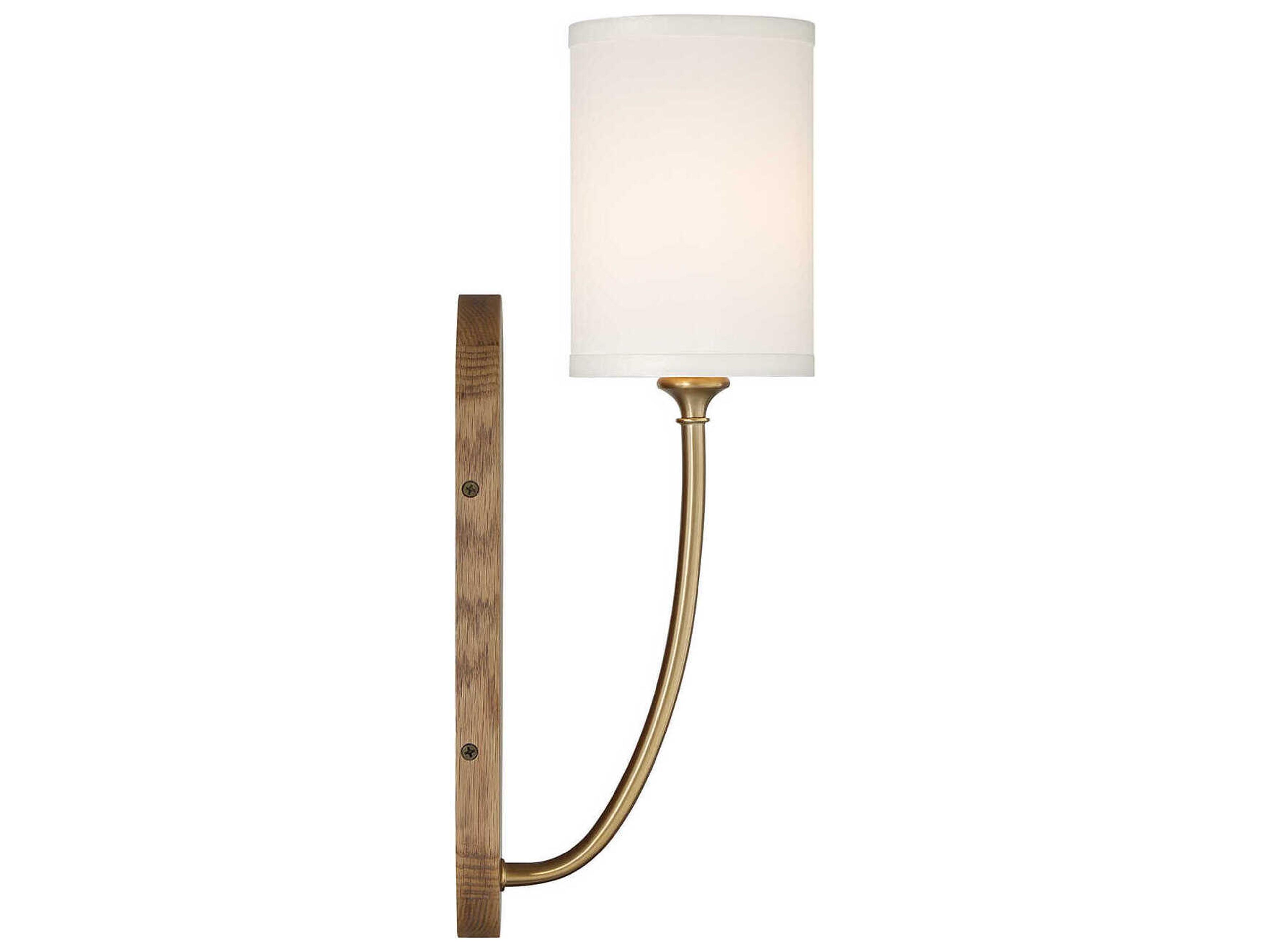 Crystorama Preston 1-Light Vibrant Gold Wall Sconce