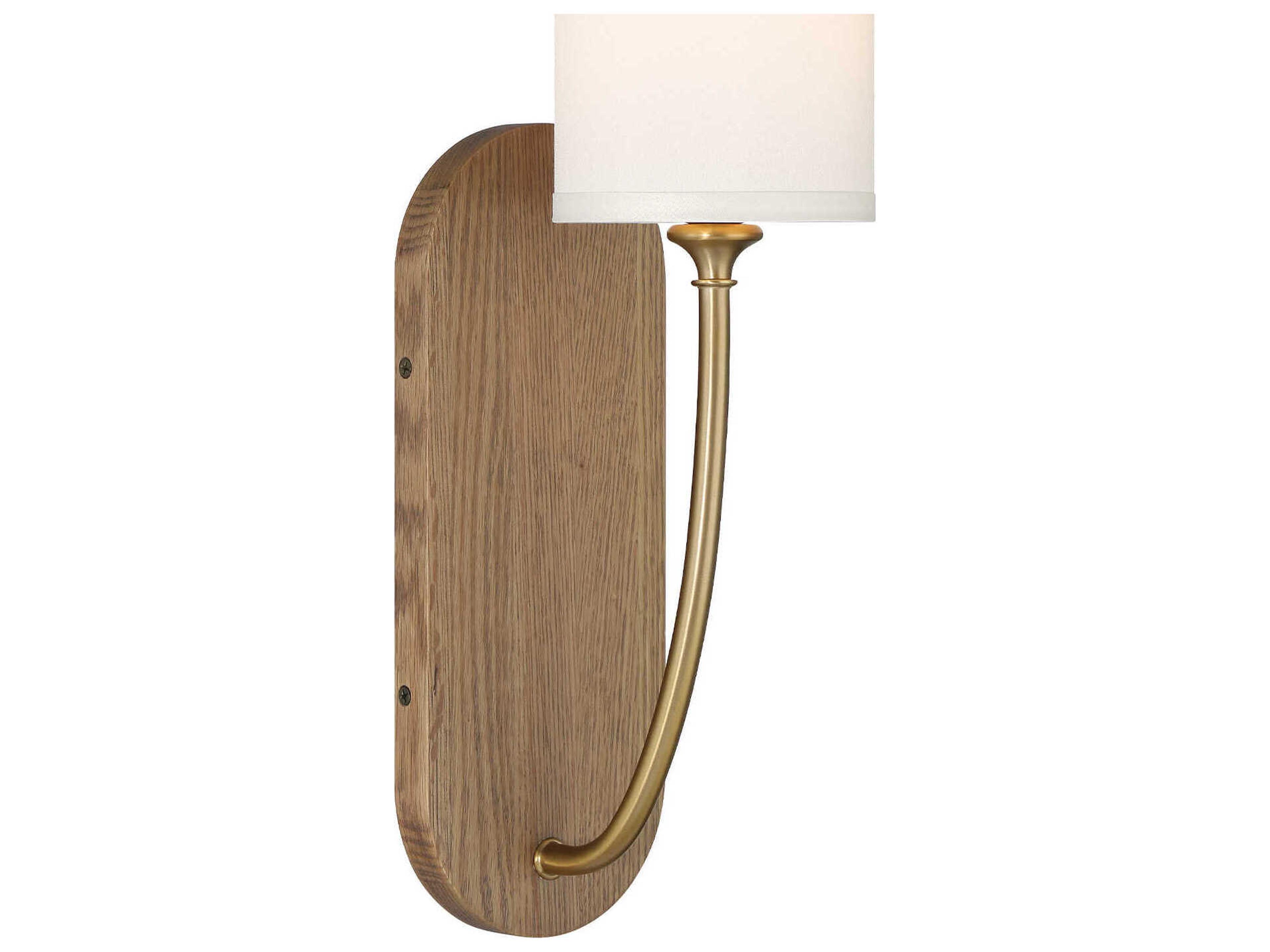 Crystorama Preston 1-Light Vibrant Gold Wall Sconce