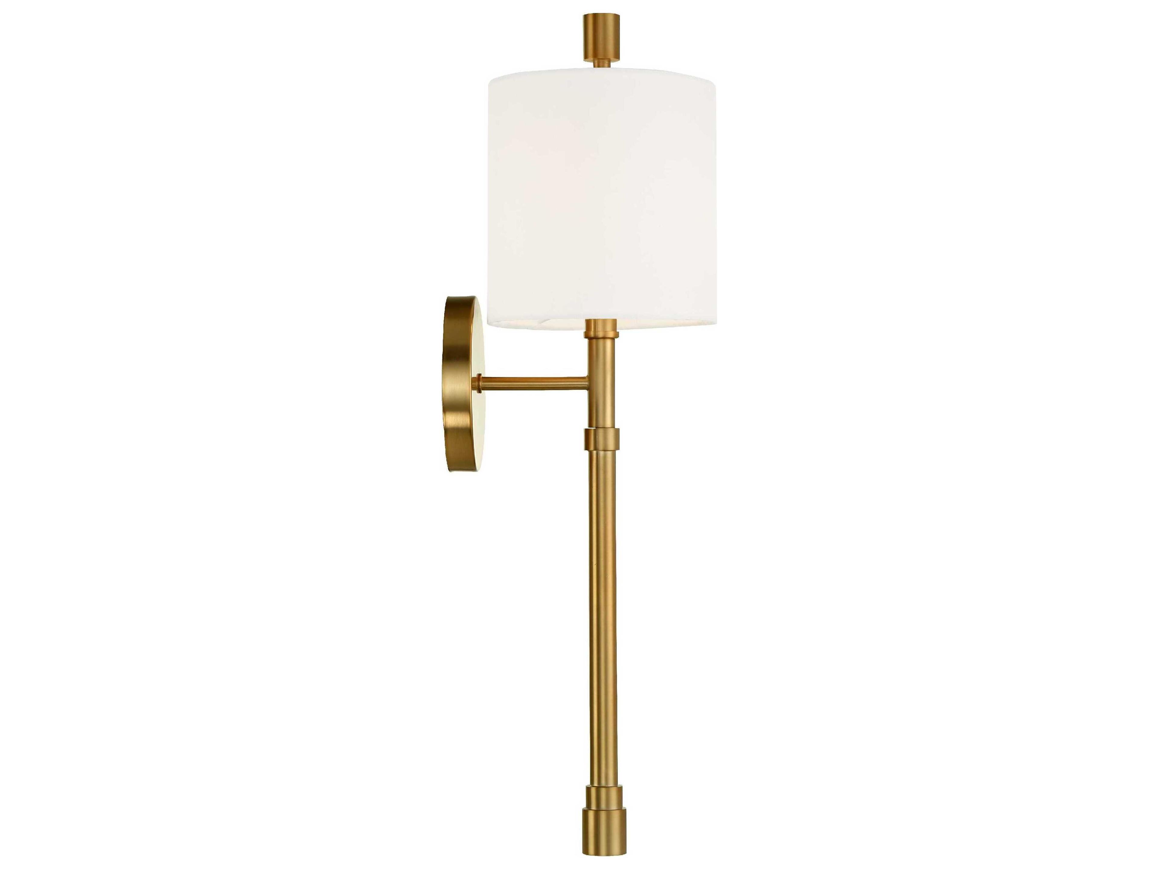 Crystorama Rachel 1-Light Vibrant Gold Wall Sconce