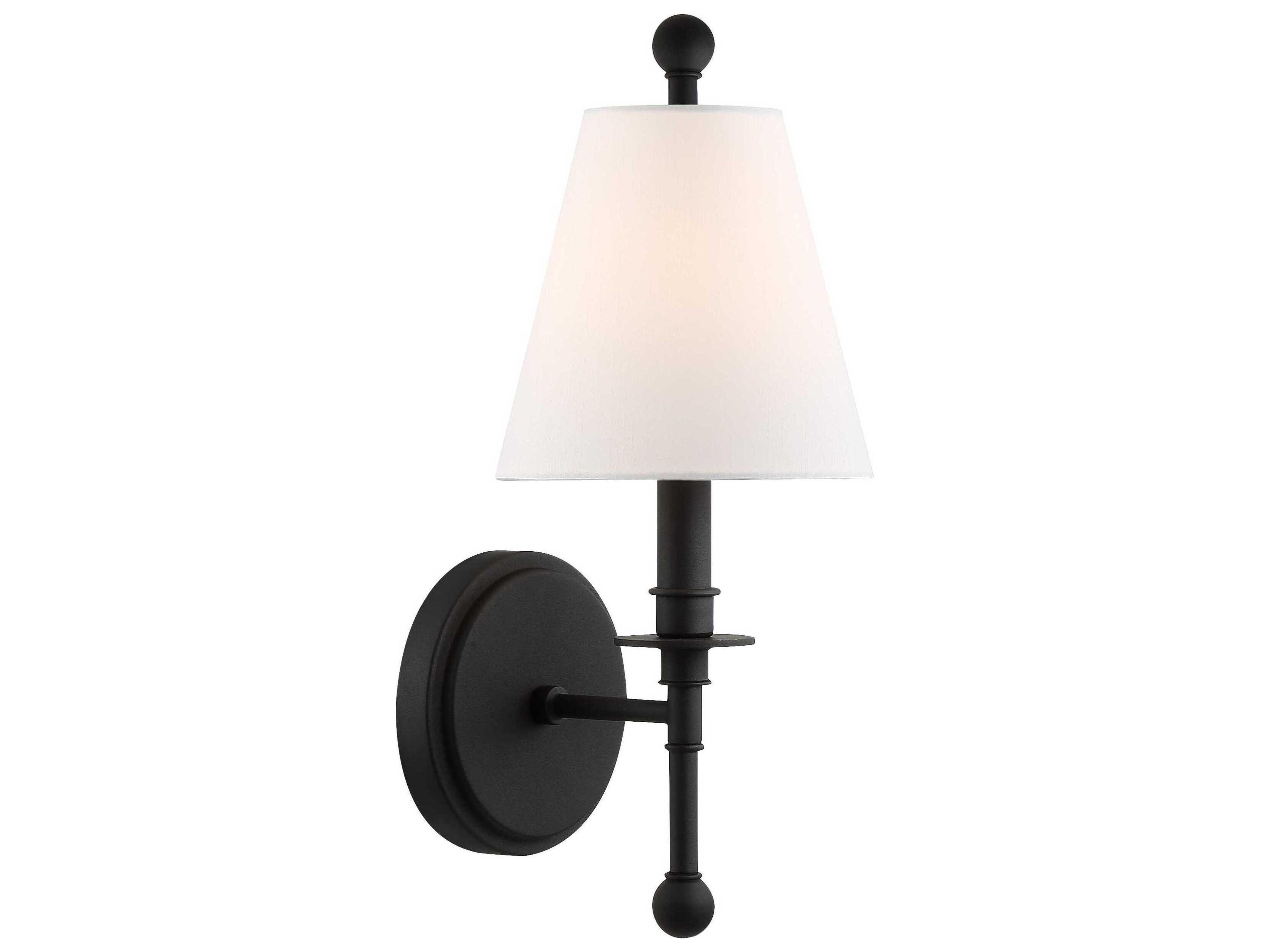 Crystorama Riverdale 1-Light Brass Wall Sconce